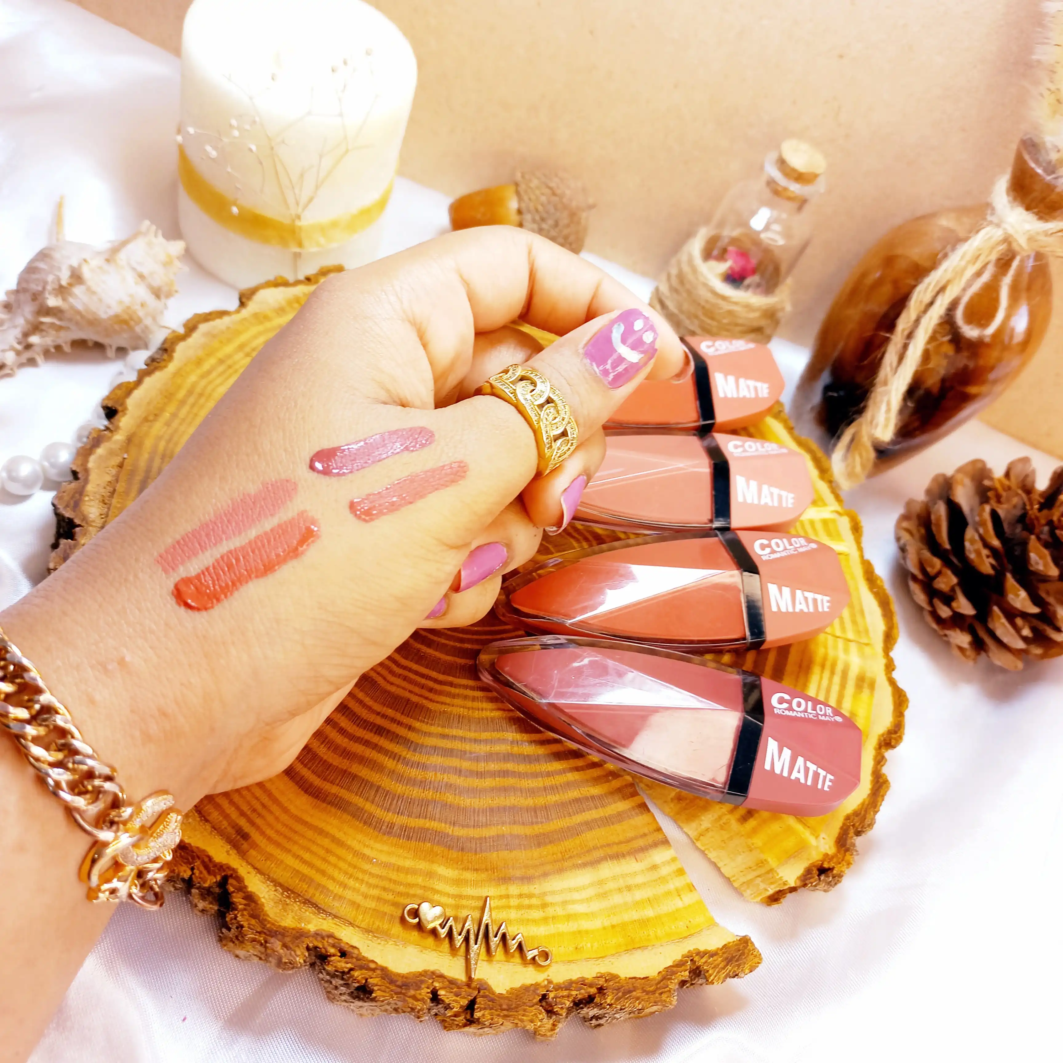 رژ لب مایع رمانتیک کد800 ROMANTIC MAY