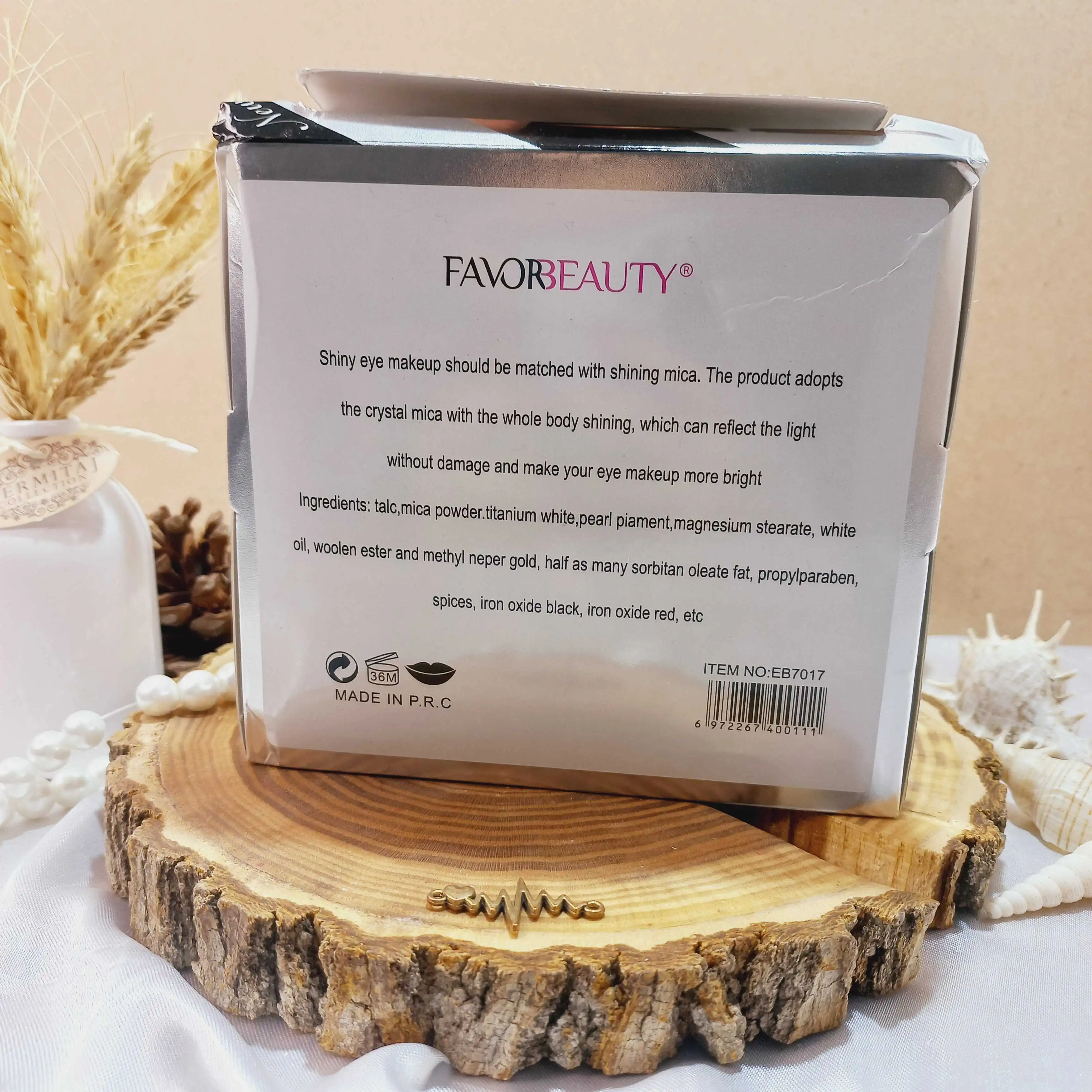 ریمل ابرو پوکه نقره ای کد EB7017 فاور بیوتی Favre Beauty