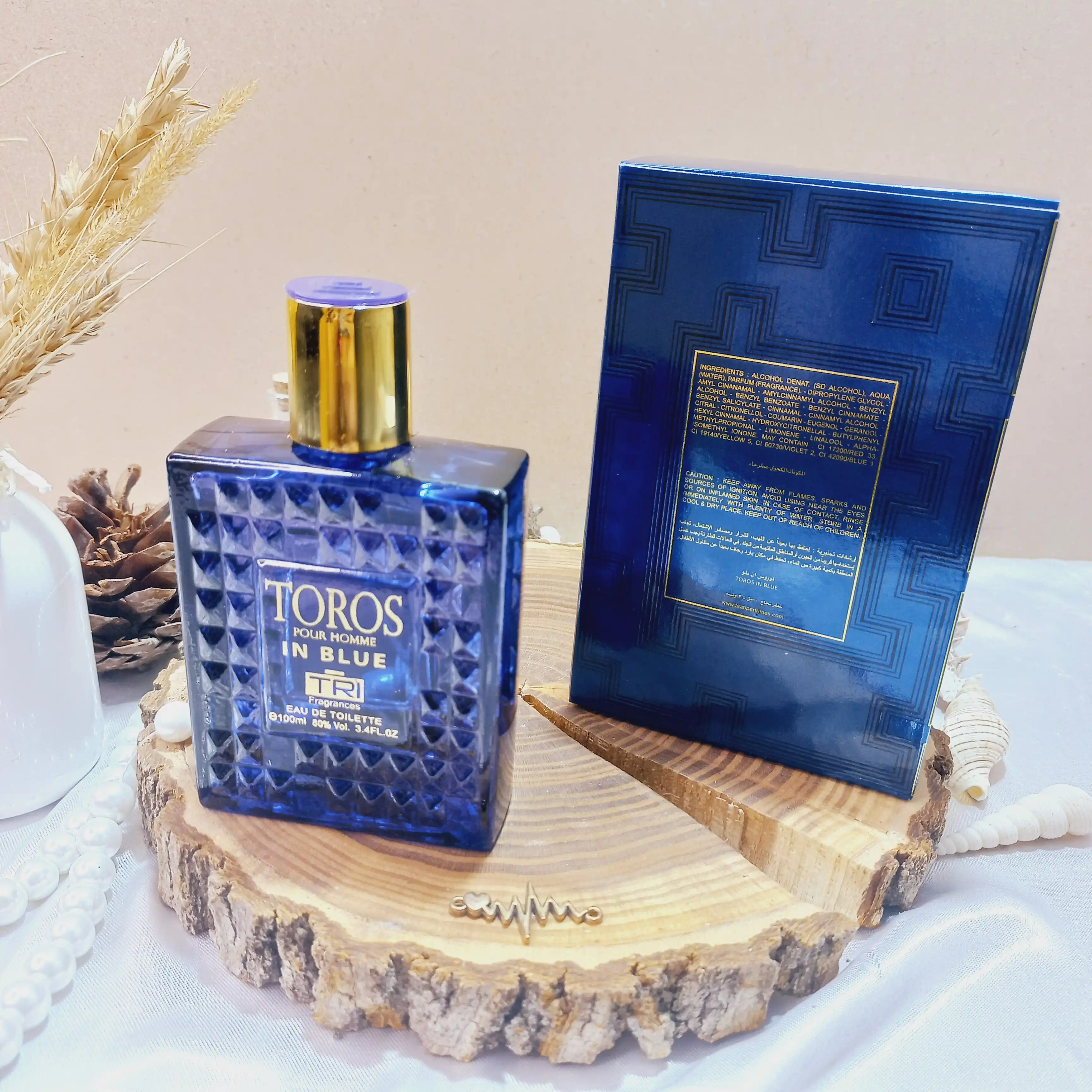 ادکلن TOROS IN BLUE مردانه (رایحه ورساچه) اورجینال اماراتی
