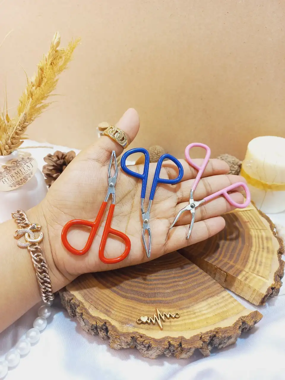 موچین انبری دکمه ای تیتانیوم pinzette tweezer