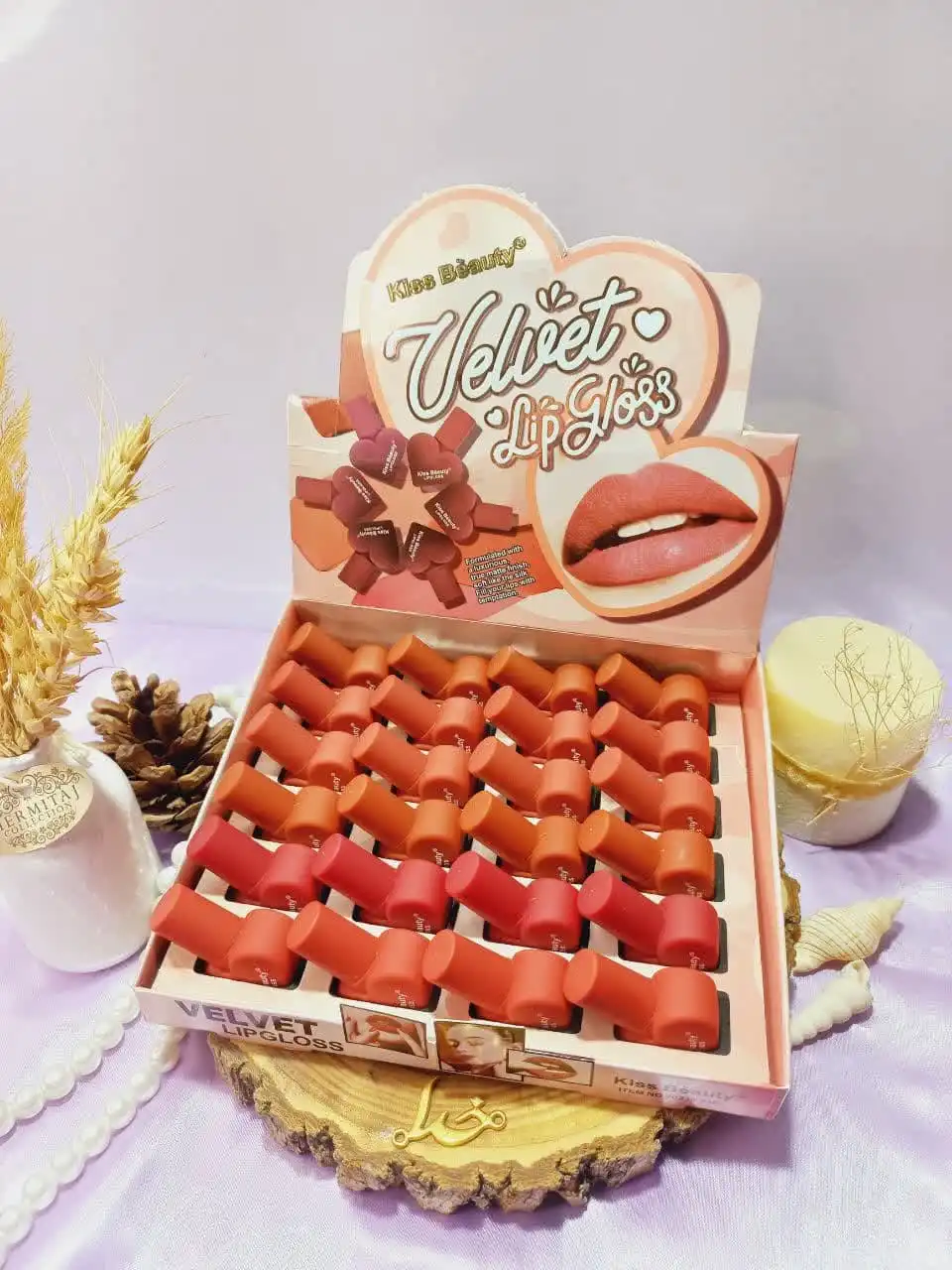 رژ لب مایع طرح قلبی  برند معروف کیس بیوتی KISS BEAUTY کد 70238