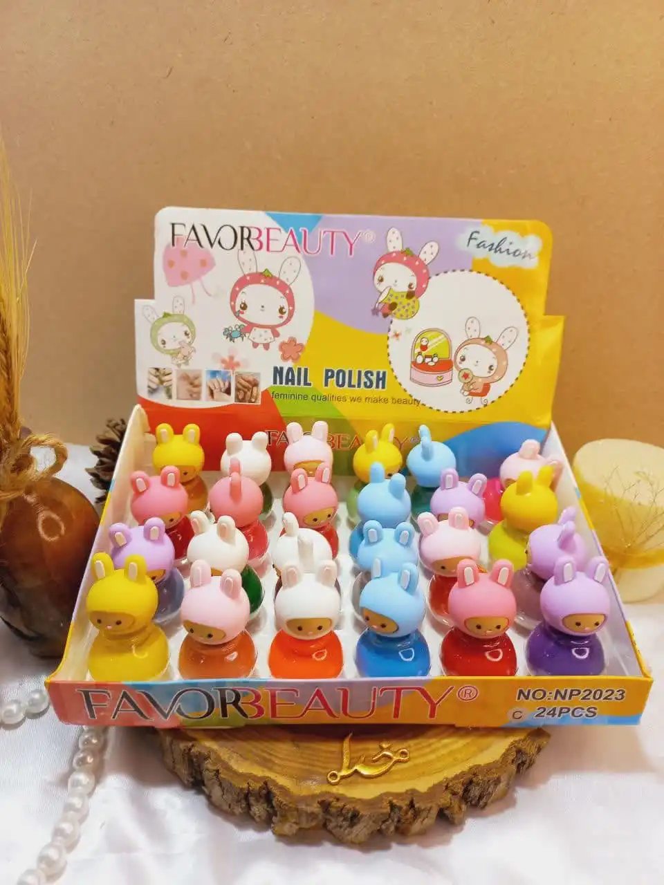 لاک عروسکی گوش دارفاور بیوتی FAVOR BEAUTY  کد NP2023