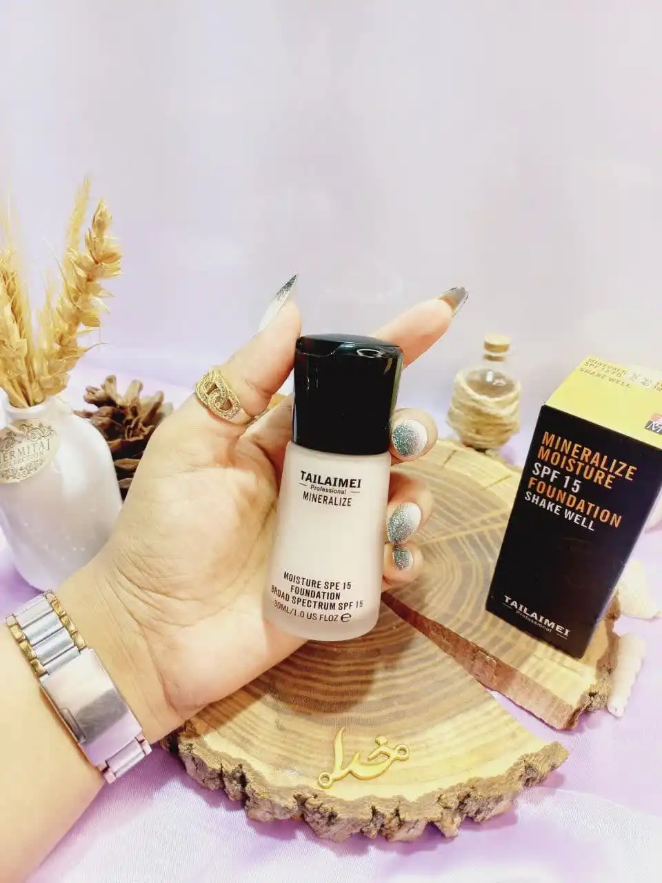 کرم پودر پرطرفدار spf15 تایلامی TAILAIMEI کد TLMF132