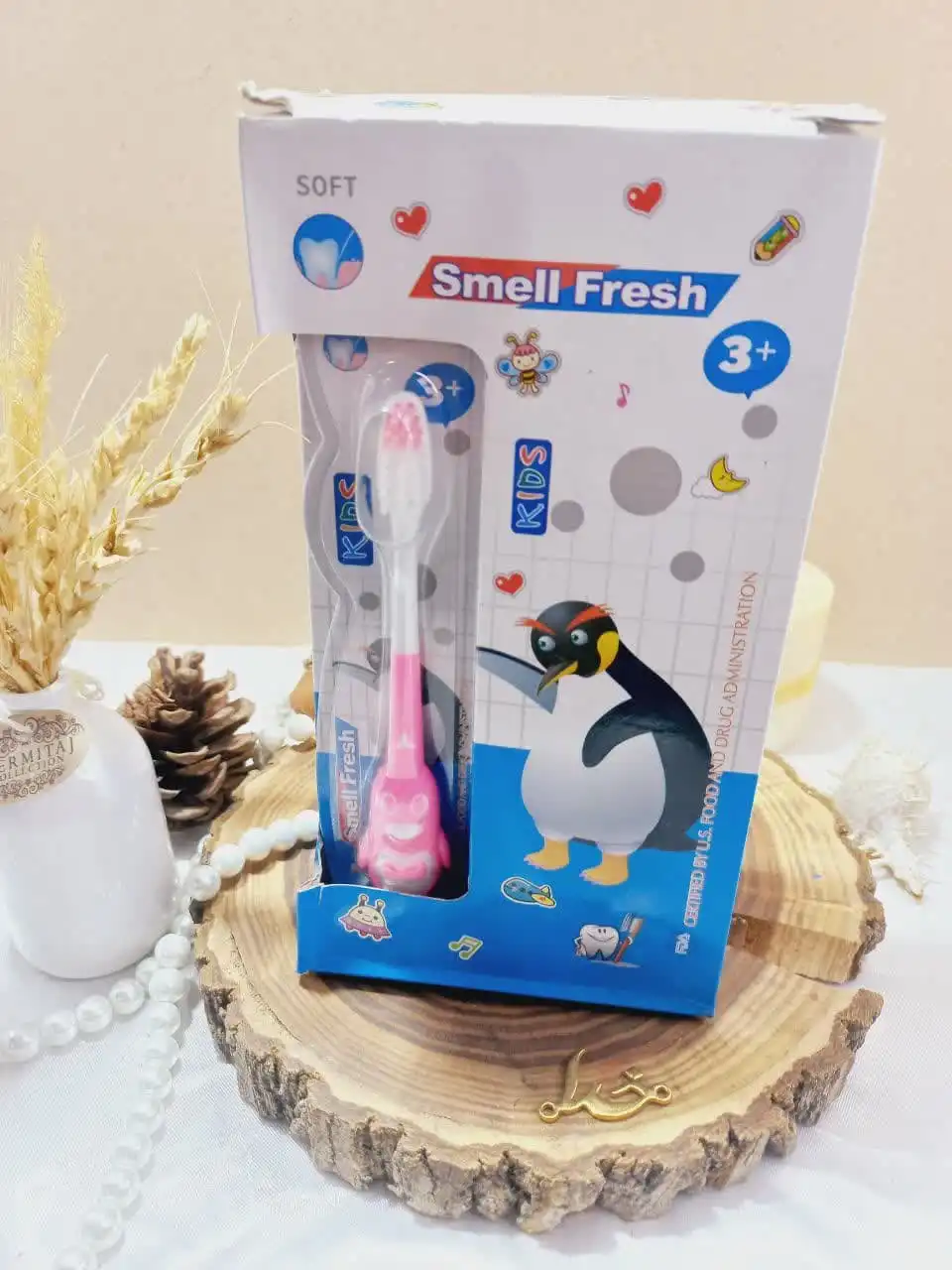 مسواک بچگانه طرح پنگوئن Smell fresh کد 114