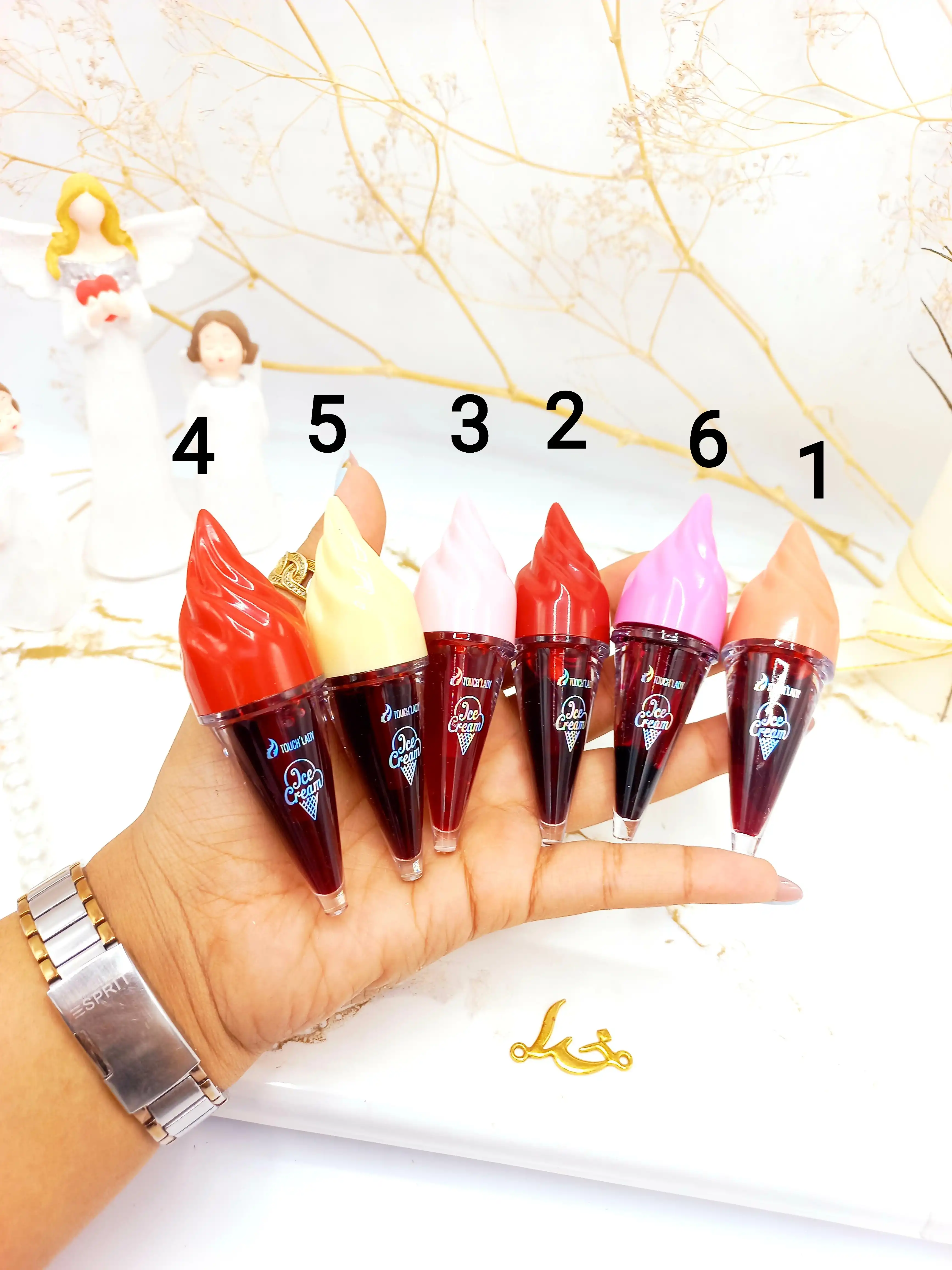 تینت لب بستنی قیفی برند TOUCH LADY کد 9069