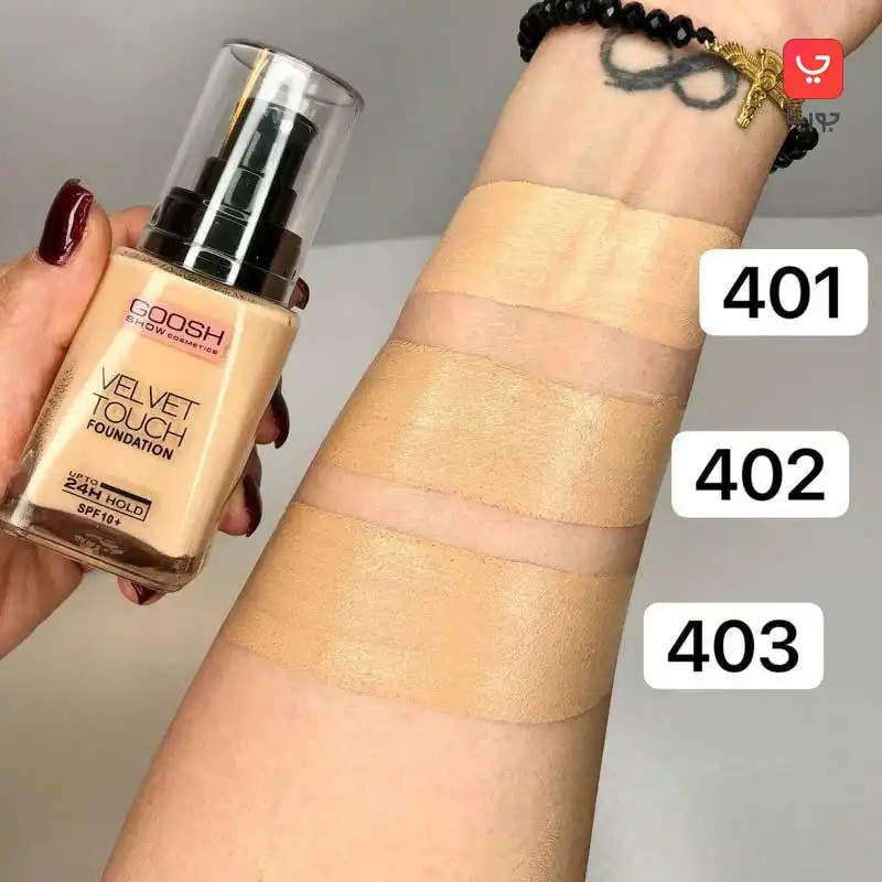 کرم پودر مات و مخملی گاش Gosh velvet touch اورجینال مناسب انواع پوست کد ۵۵۱۹