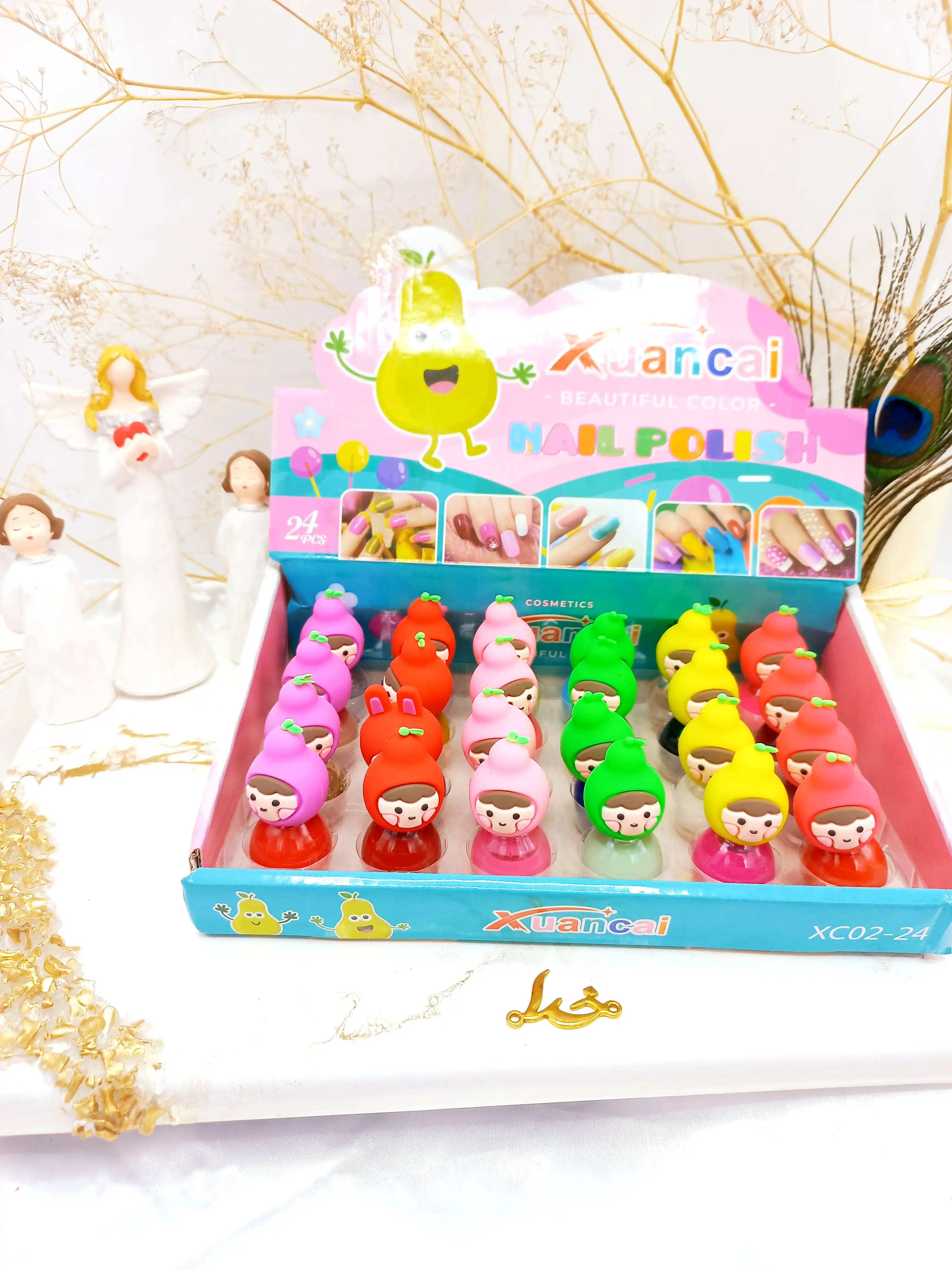 لاک عروسکی دختر طرح گلابی Xuancai کد XC0224