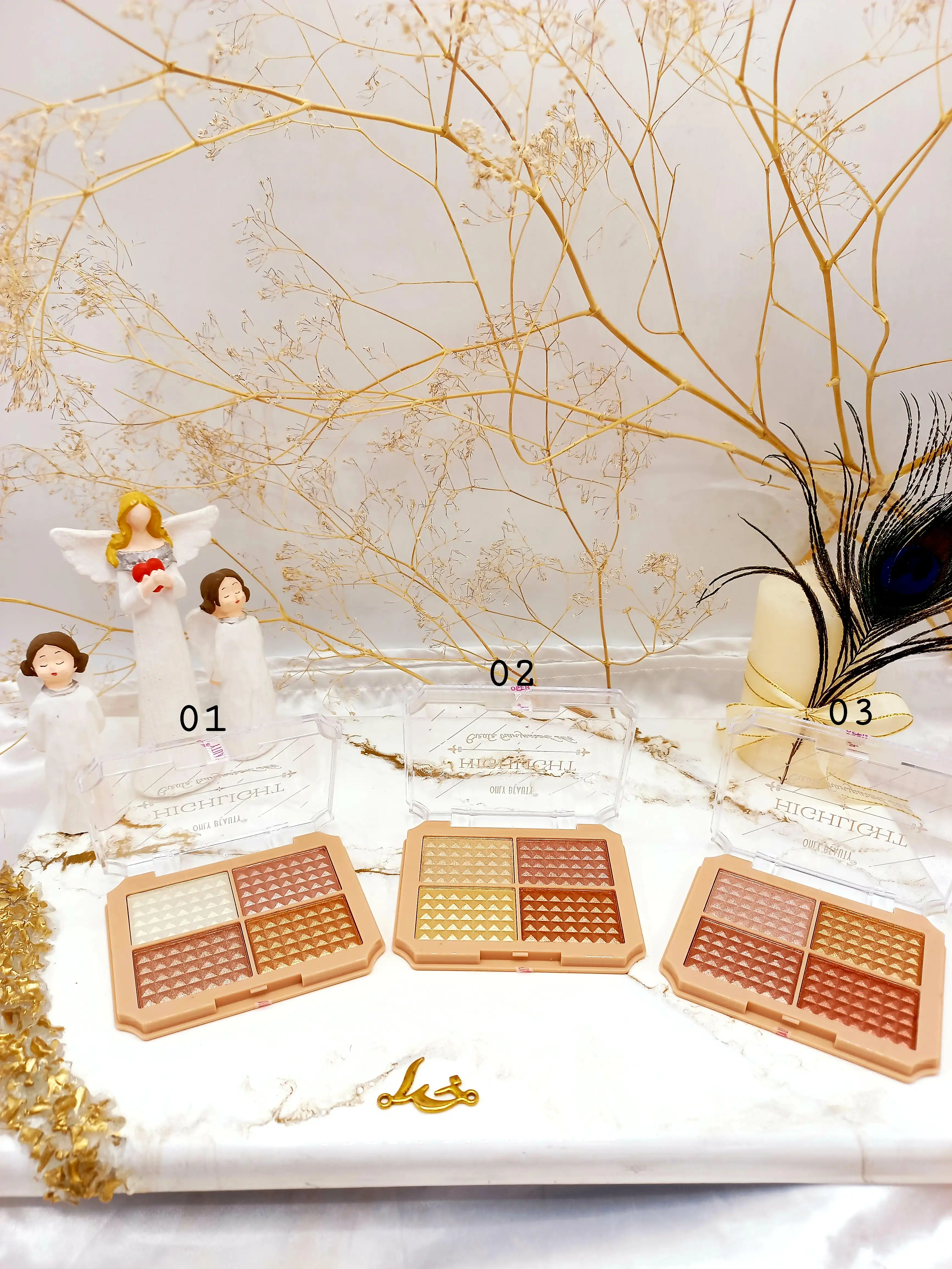 هایلایتر پر طرفدار چهار رنگ ONLY BEAUTY کد es1555