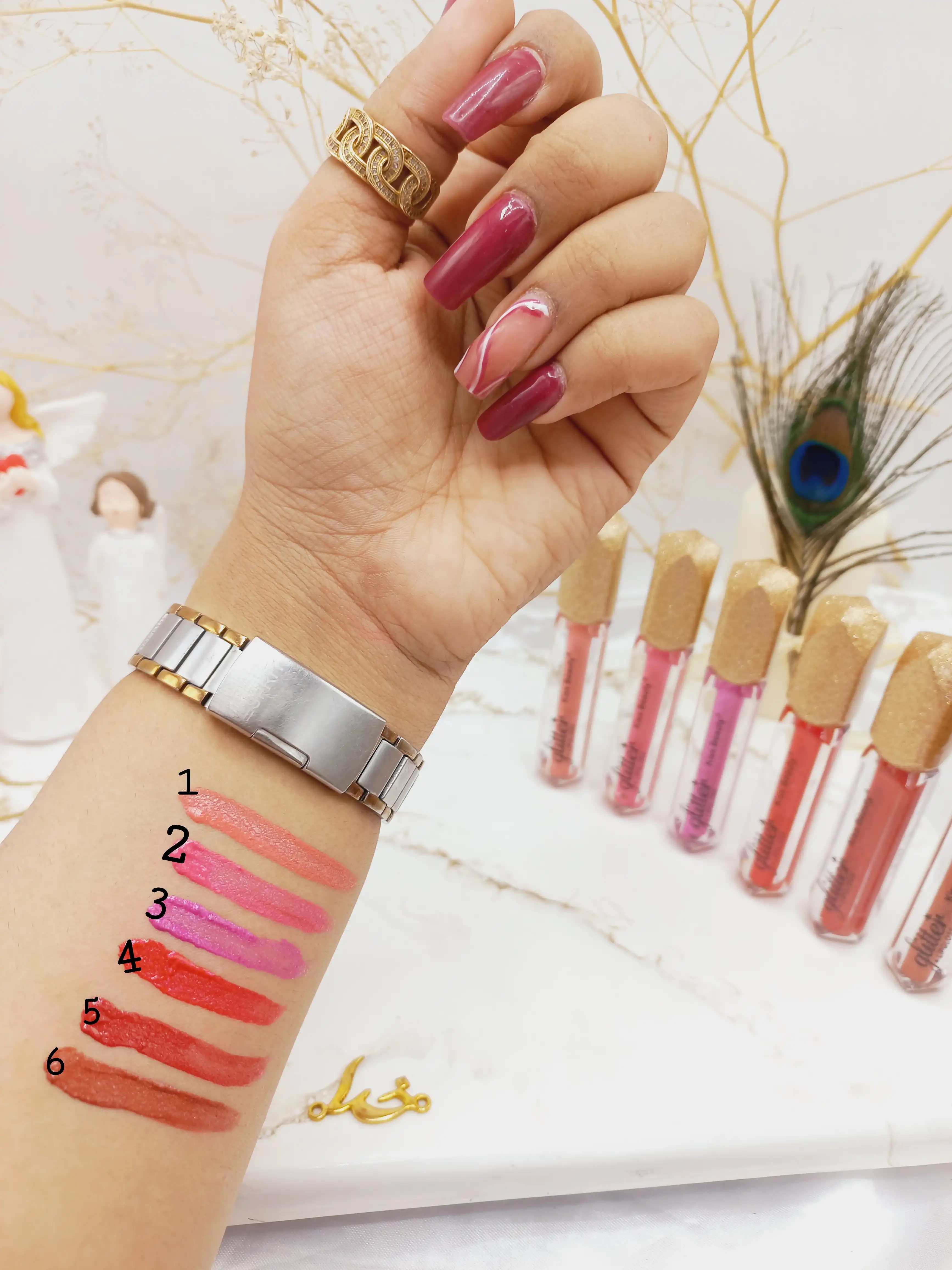 لیپ کلاس گلیتری کیس بیوتی kiss beauty کد 70461