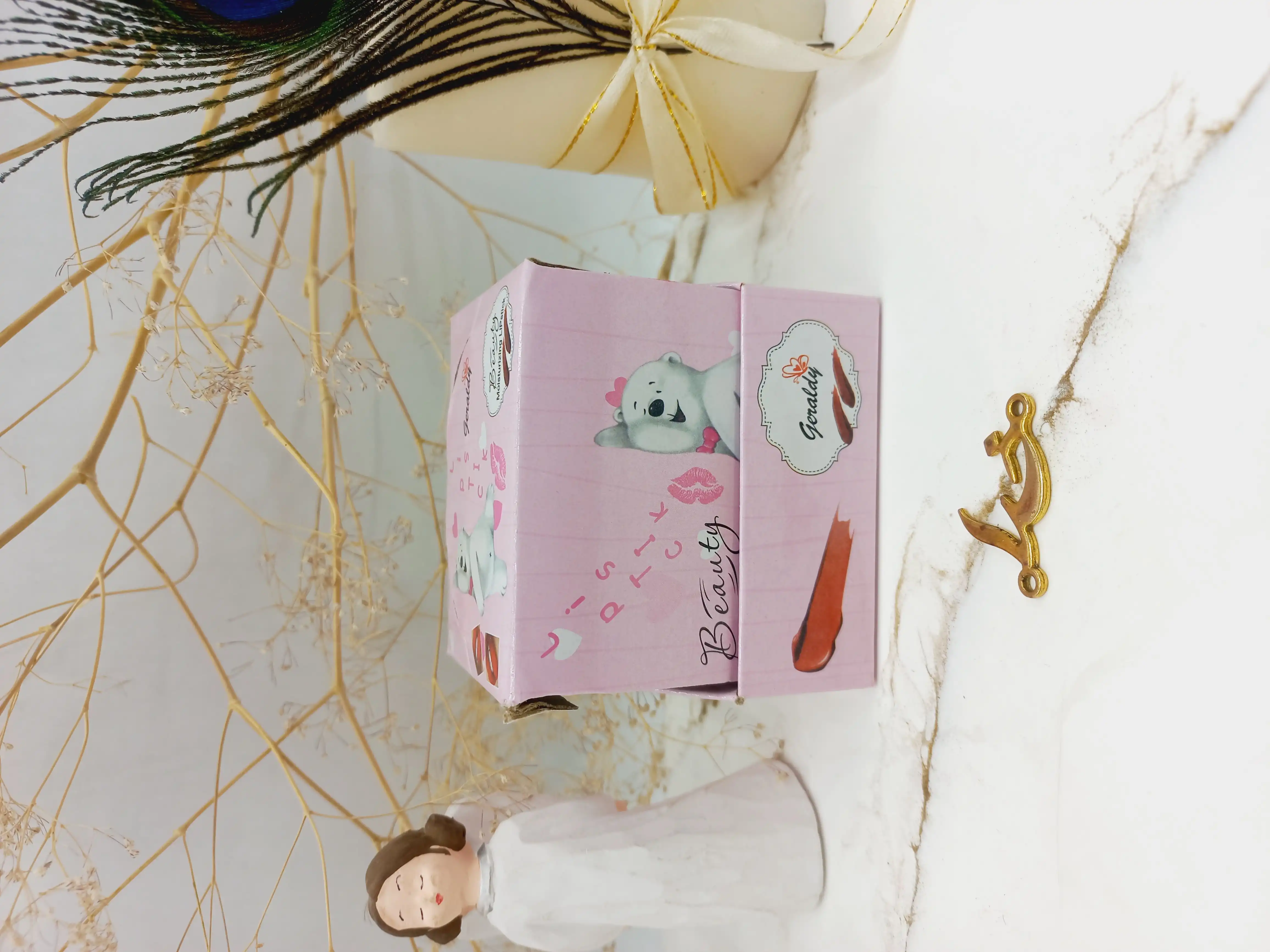 رژ جامد بیوتی Beauty طرح خرس کد 3329 (رنگ بندی رندم)