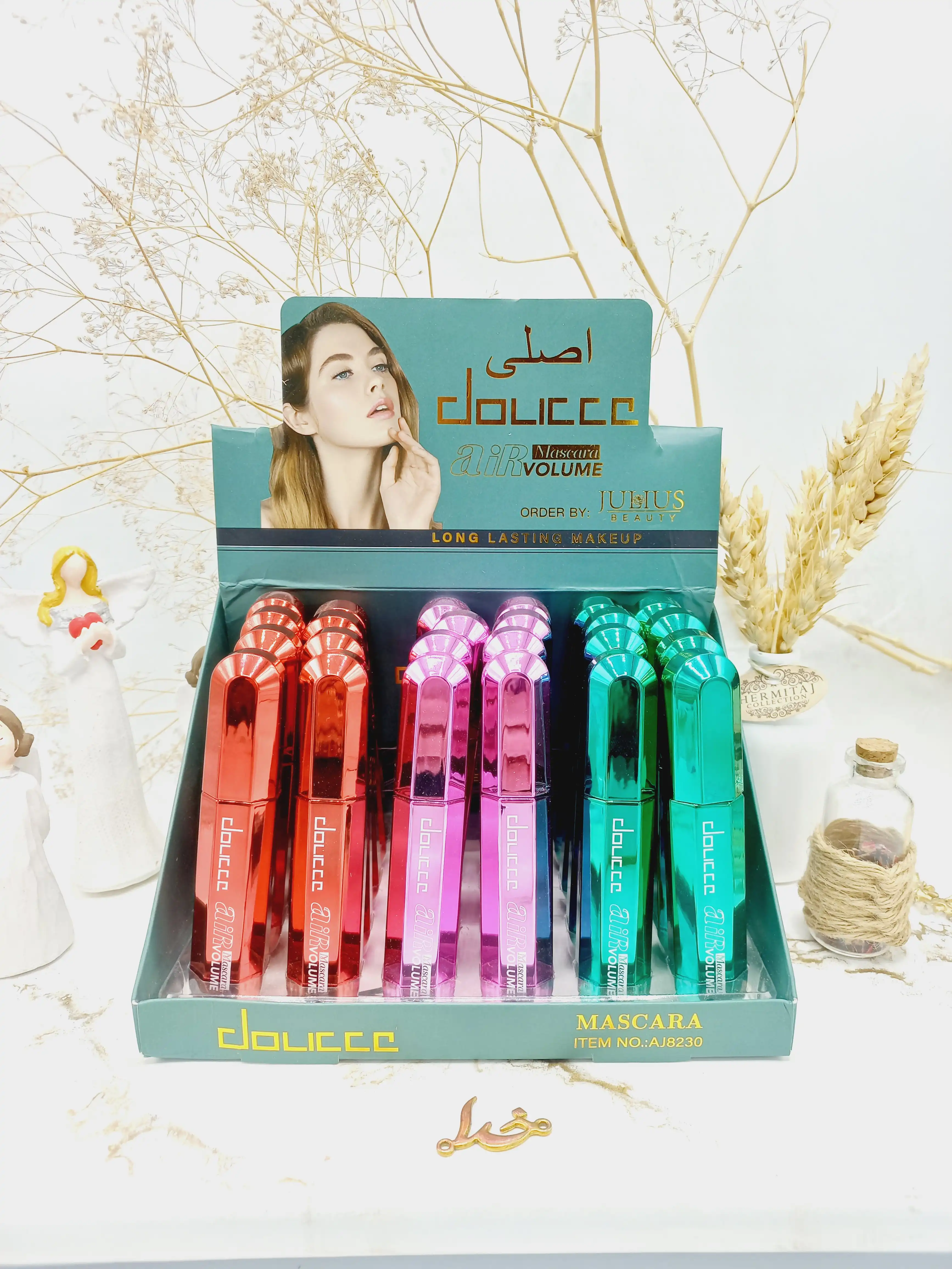 ریمل مشکی بلند کننده و حجم دهنده ضد آب دوسه doucce اصلی کد AJ8230