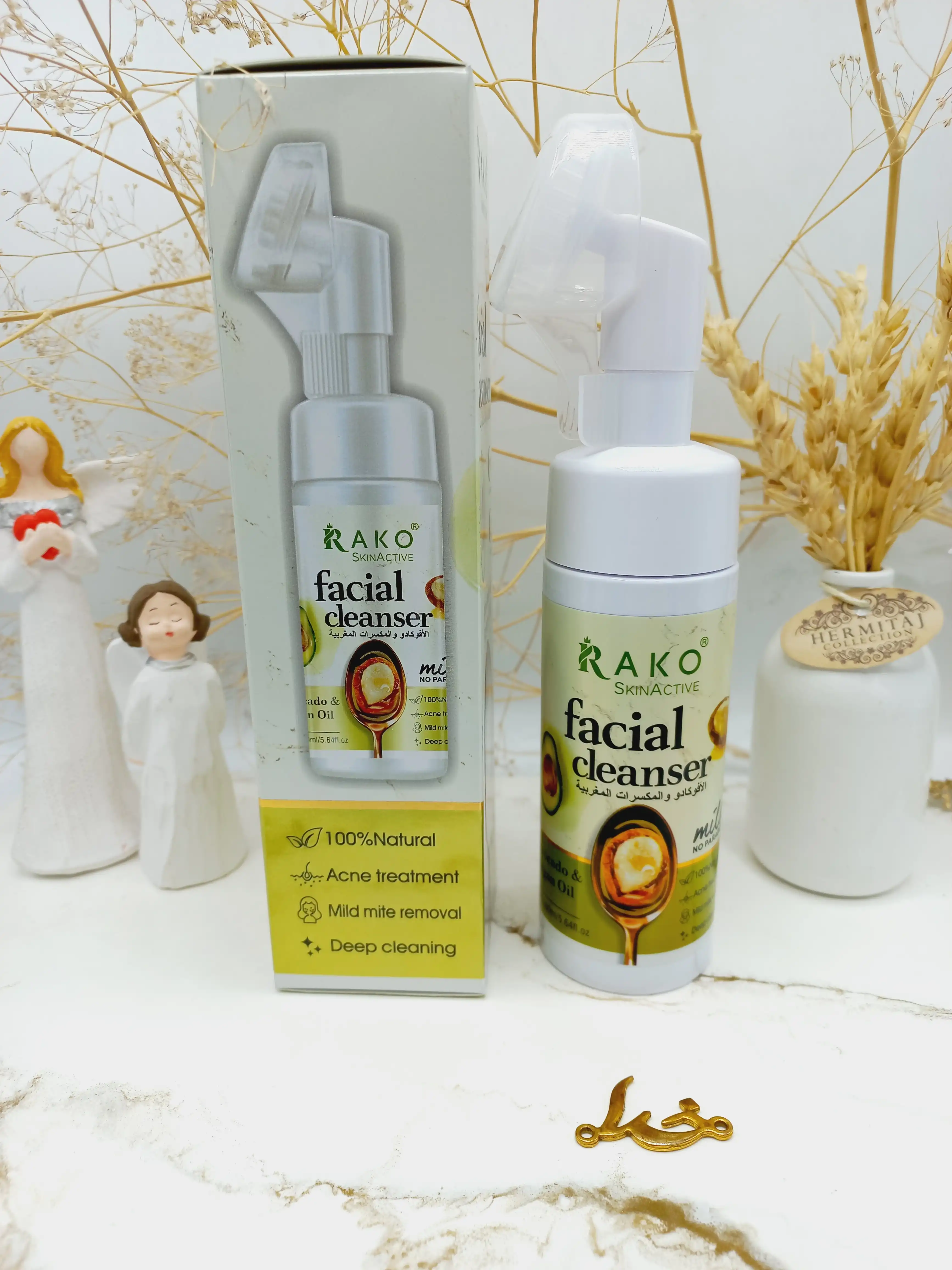 پاک کننده صورت با عصاره آووکادو و روغن آرگان راکو RAKO کد RK1162