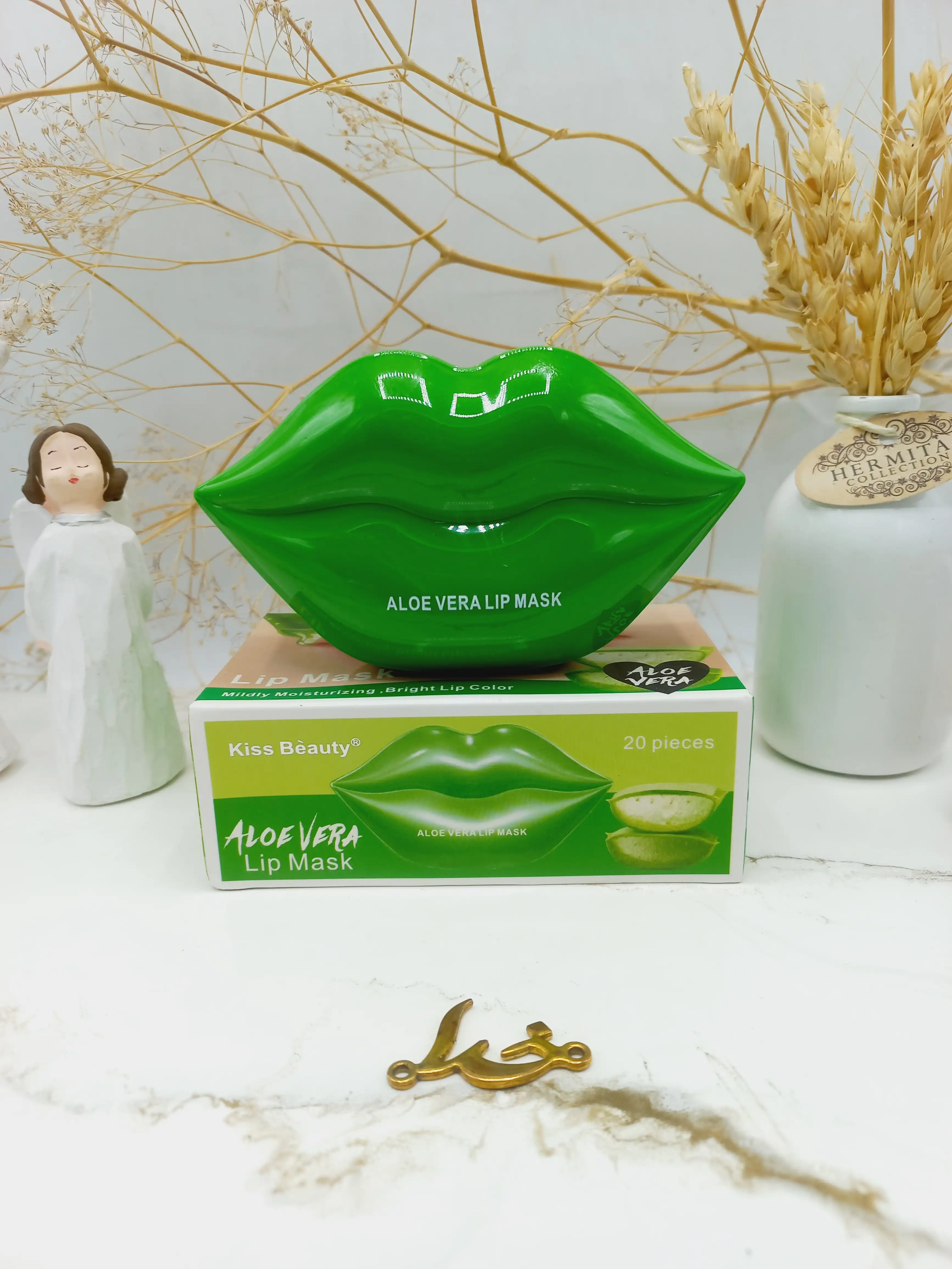 پچ لب کاسه ای 20 عددی آلوئه ورا کیس بیوتی kiss beauty کد 112303A