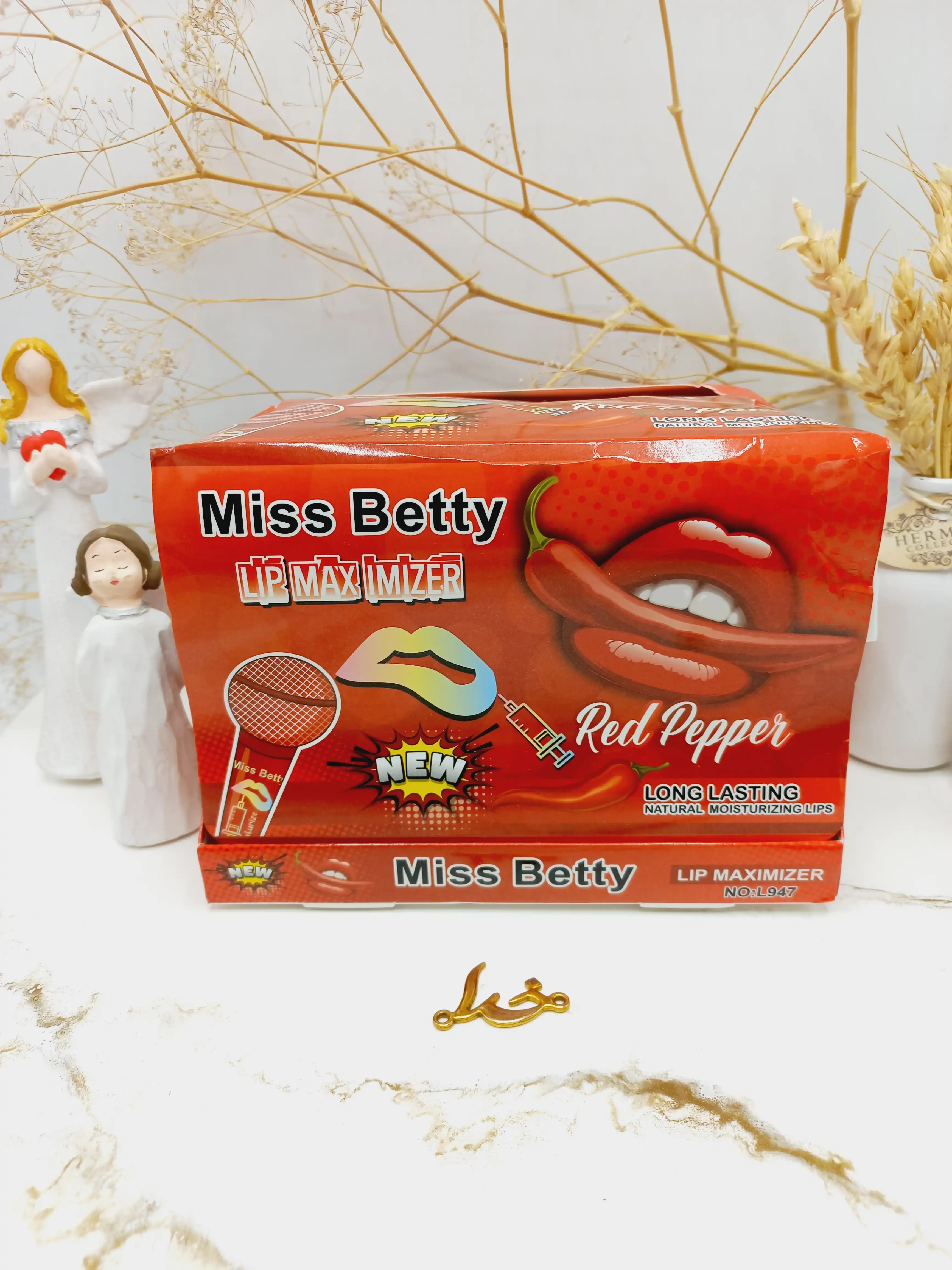 برق لب و حجم دهنده لب طرح میکروفون میس بتی Miss Betty کد L947