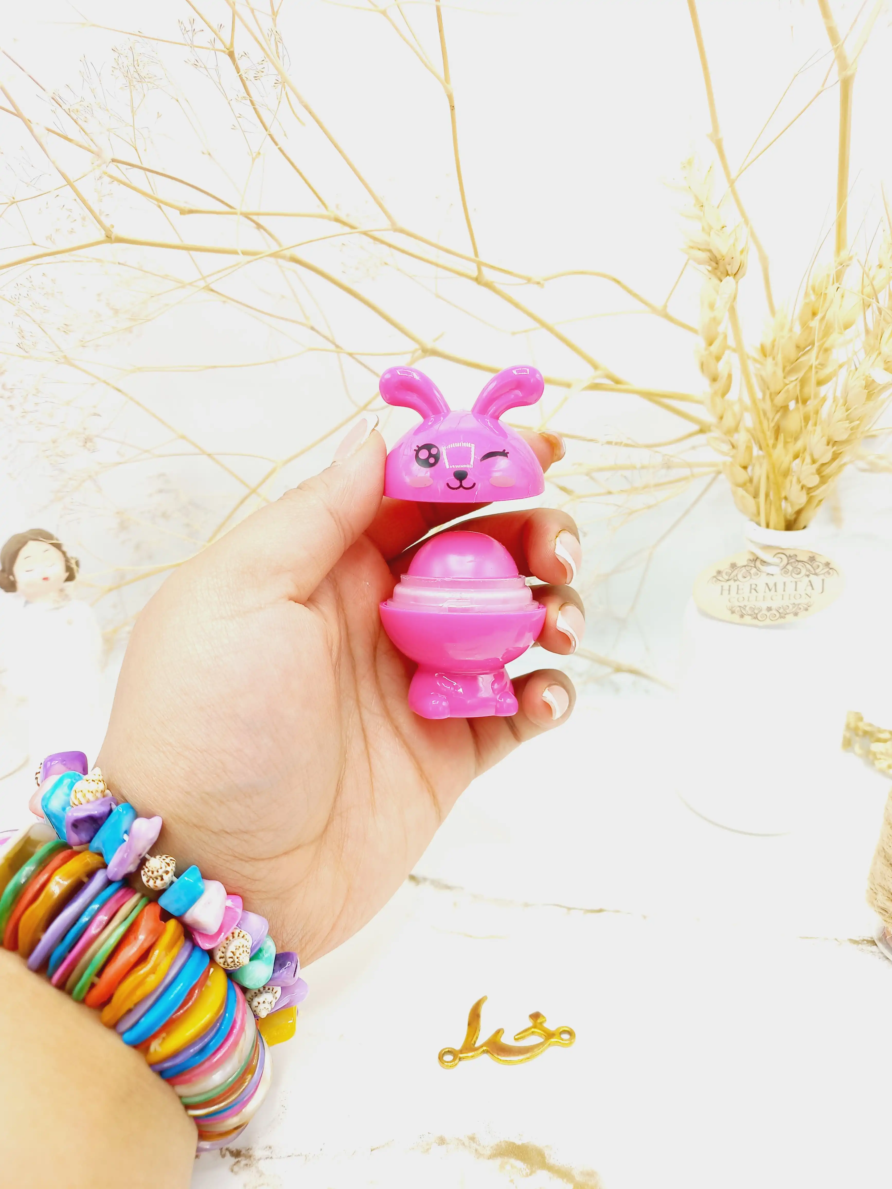 بالم لب طرح خرگوش رمانتیک بر ROMANTIC BEAR کد 8022