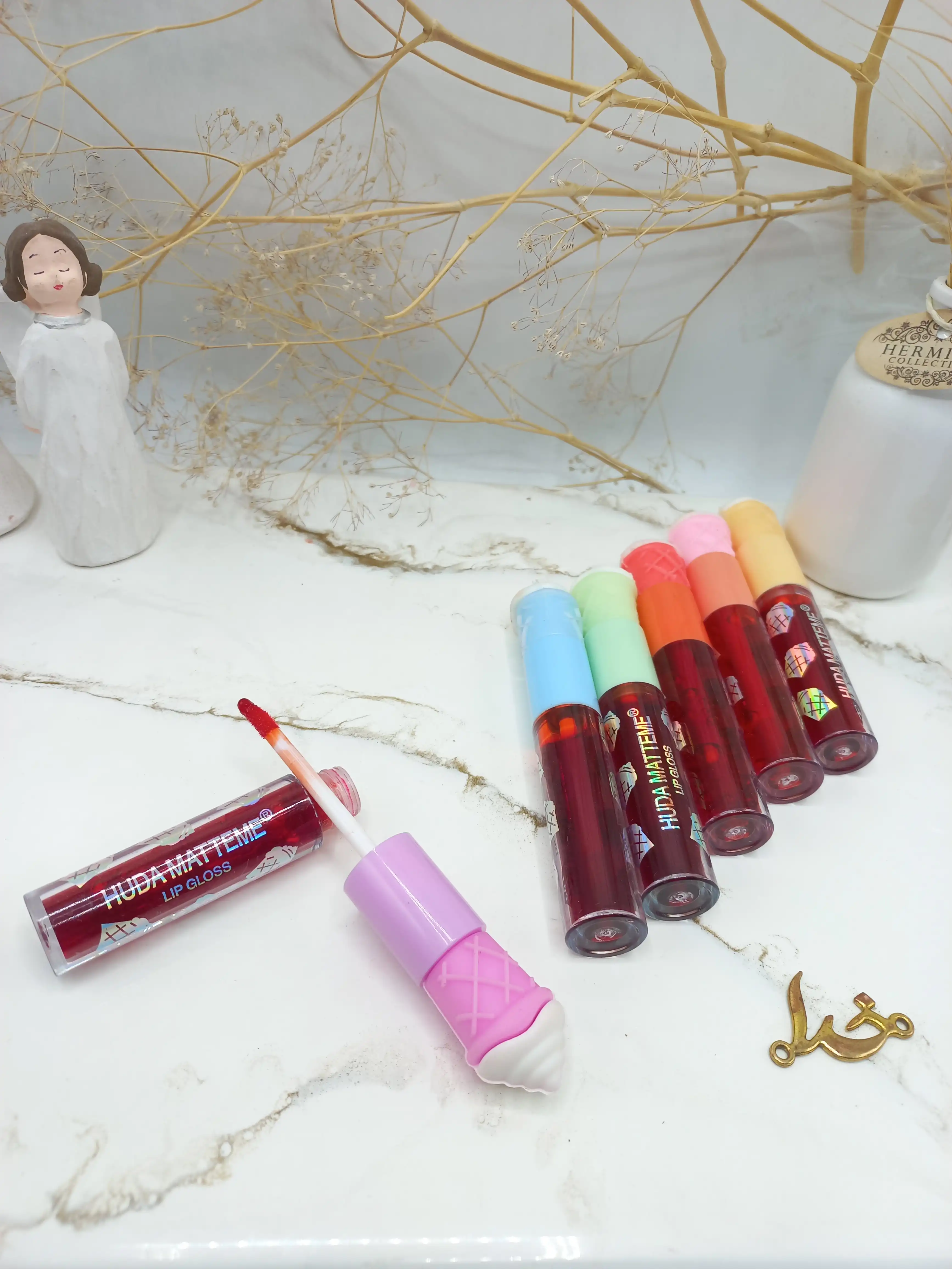 تینت لب طرح بستنی هدی مات می HUDA MATTE ME کد 5646