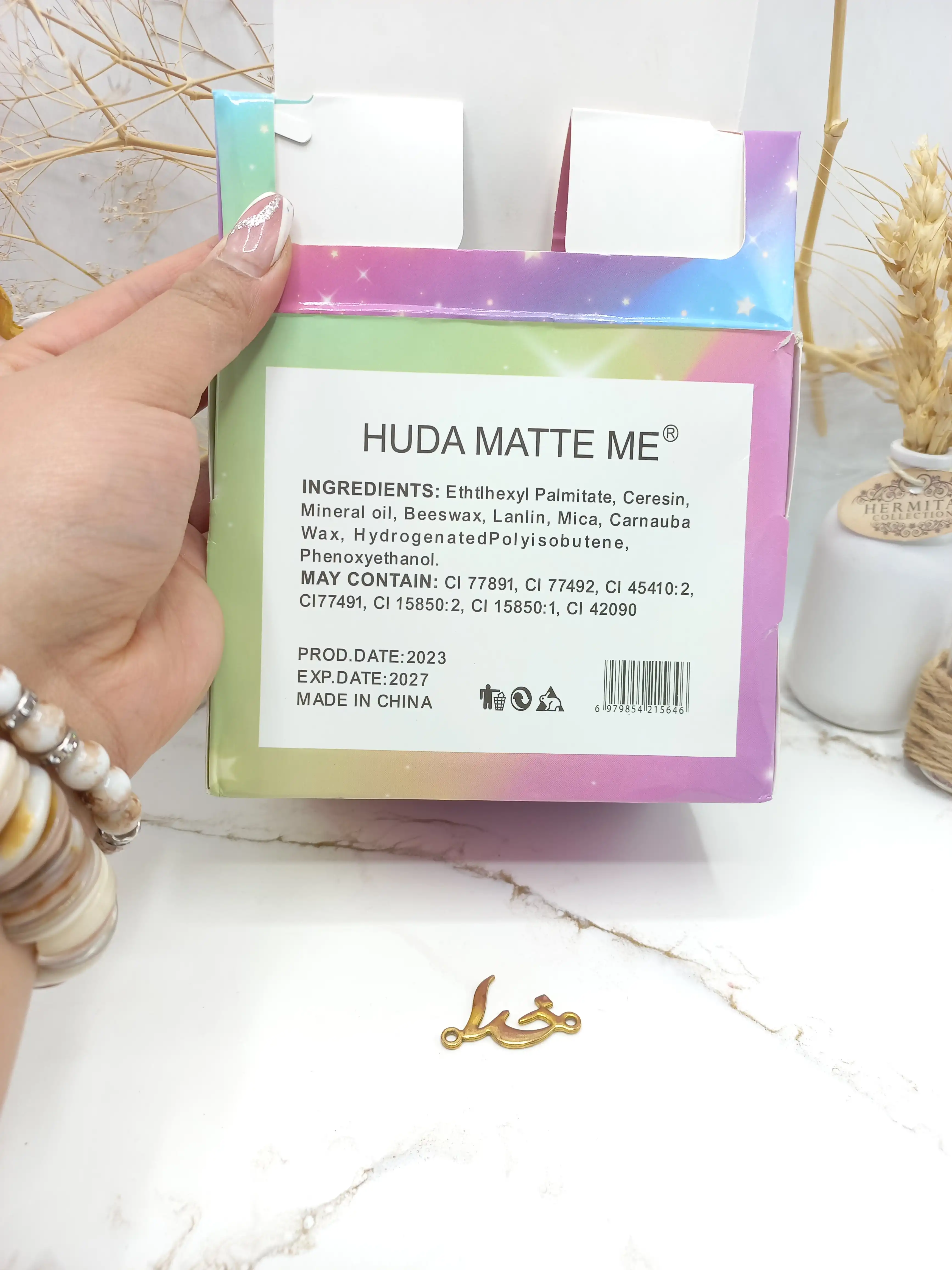 تینت لب طرح فیل هدی مات می HUDA MATTE ME کد 5640