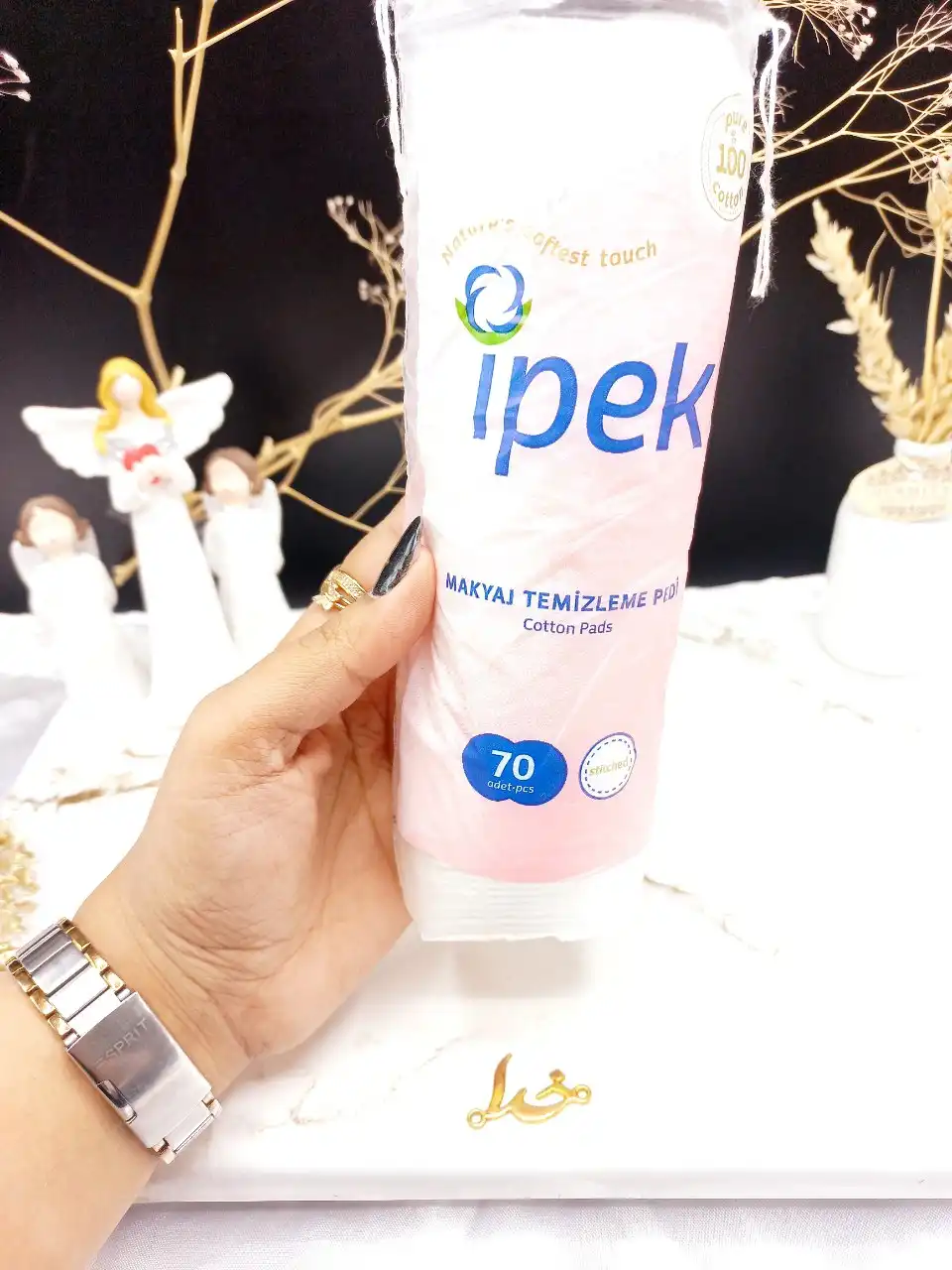 پد ارایشی 70 عددی برند ایپک ipek اصل ترکیه