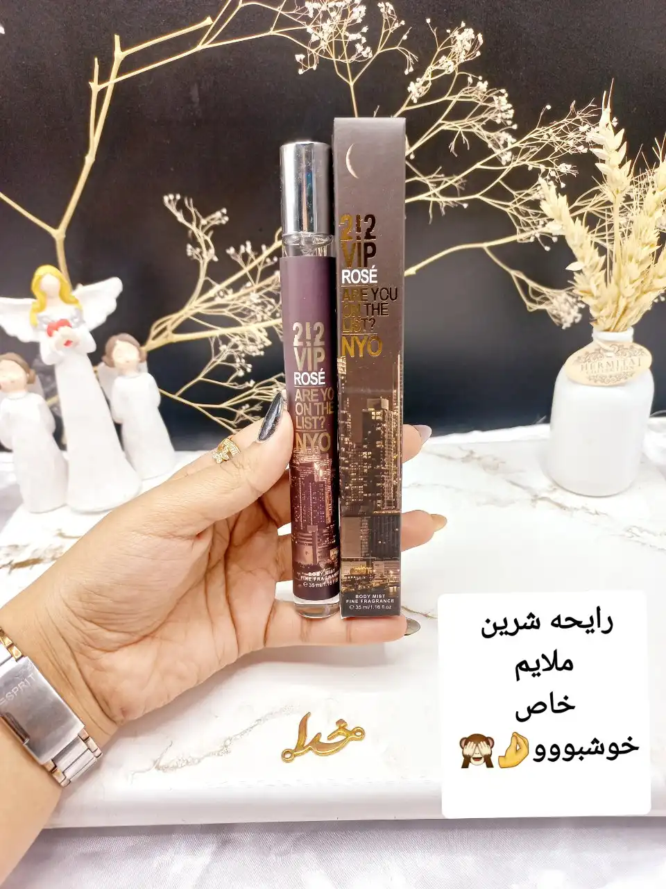 ادکلن زنانه استوانه ای 35 میل ROSÉ ON THE NYO کد 1615