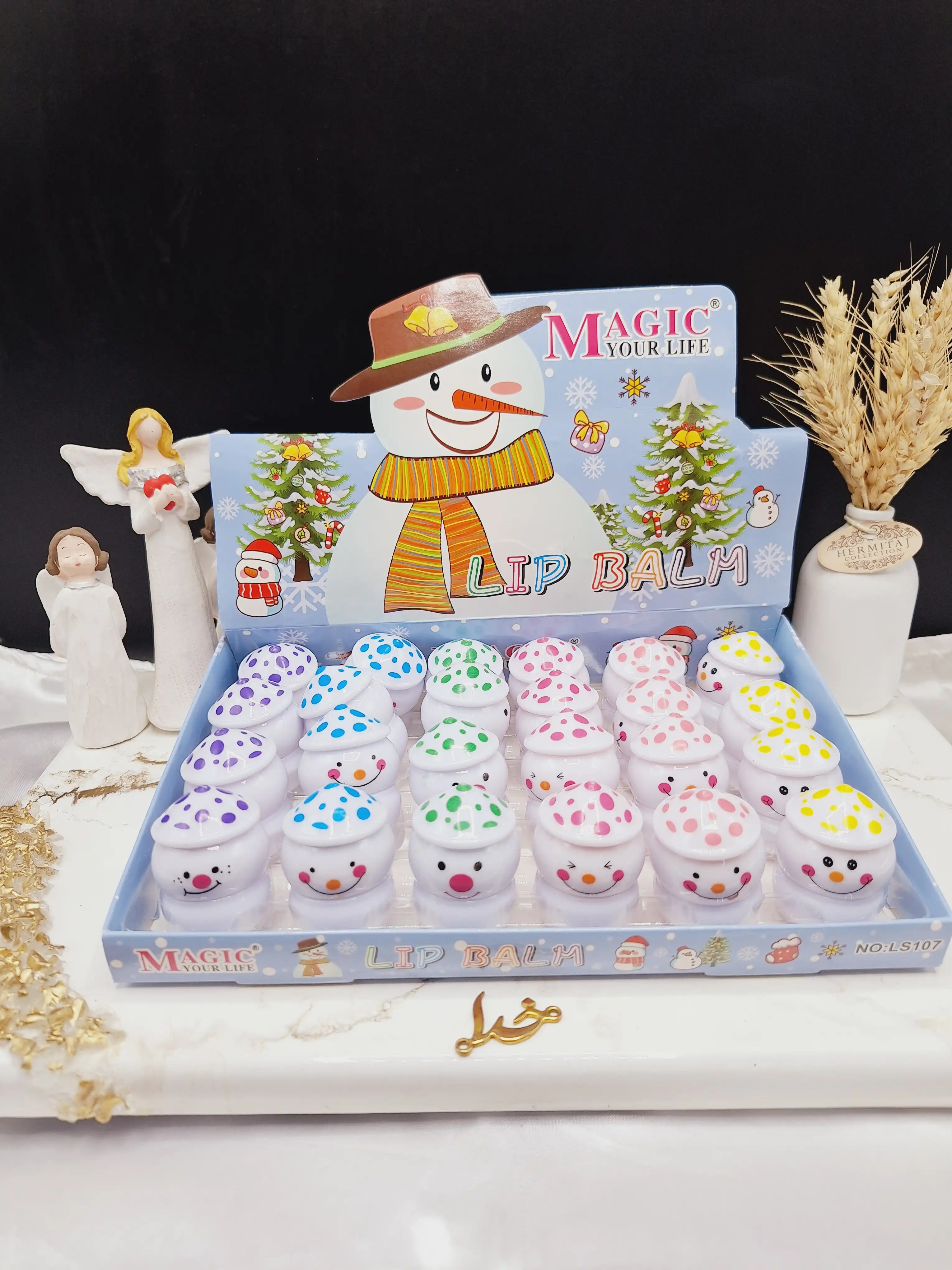 بالم لب طرح آدم برفی مجیک MAGIC  کد LS107
