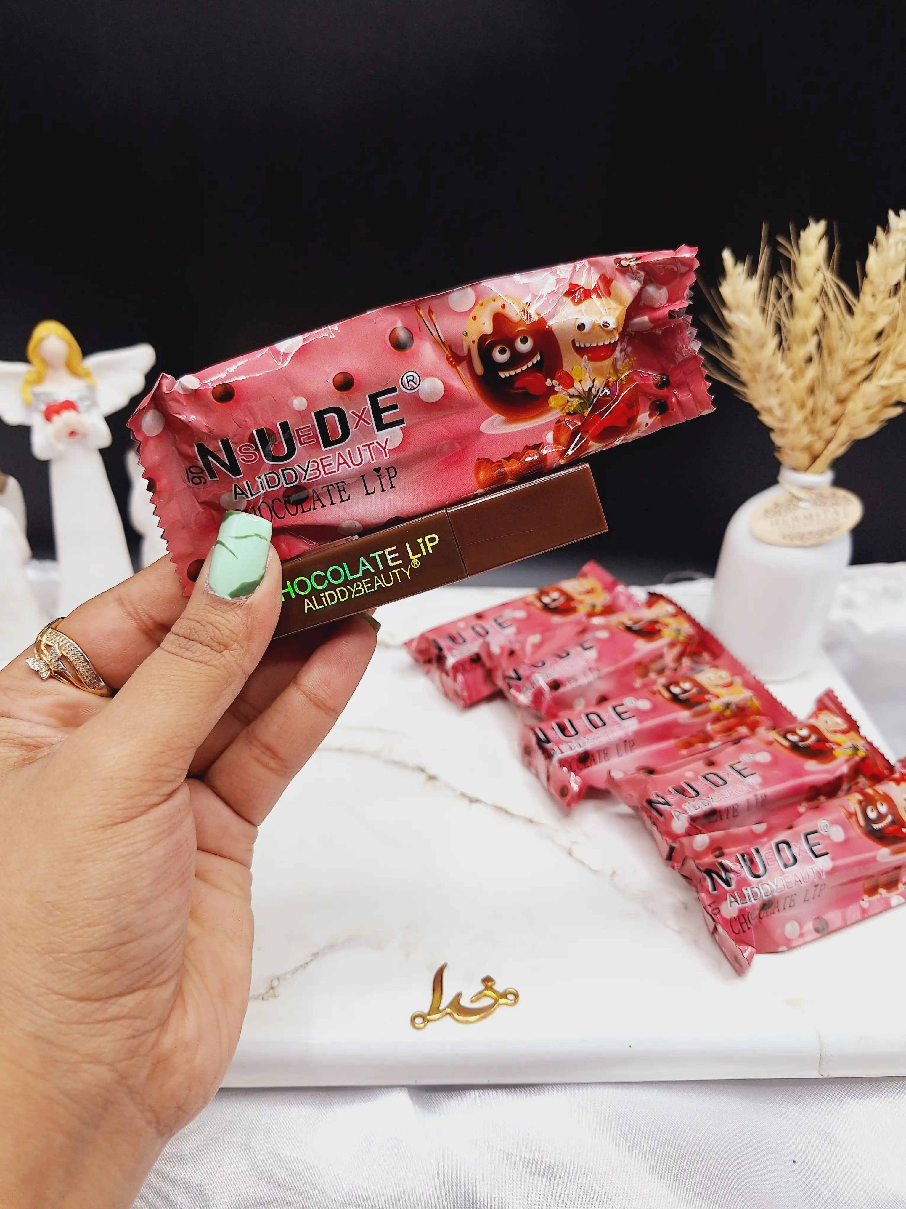 پک رژ لب مایع 6 تایی طرح شکلات  NUDE