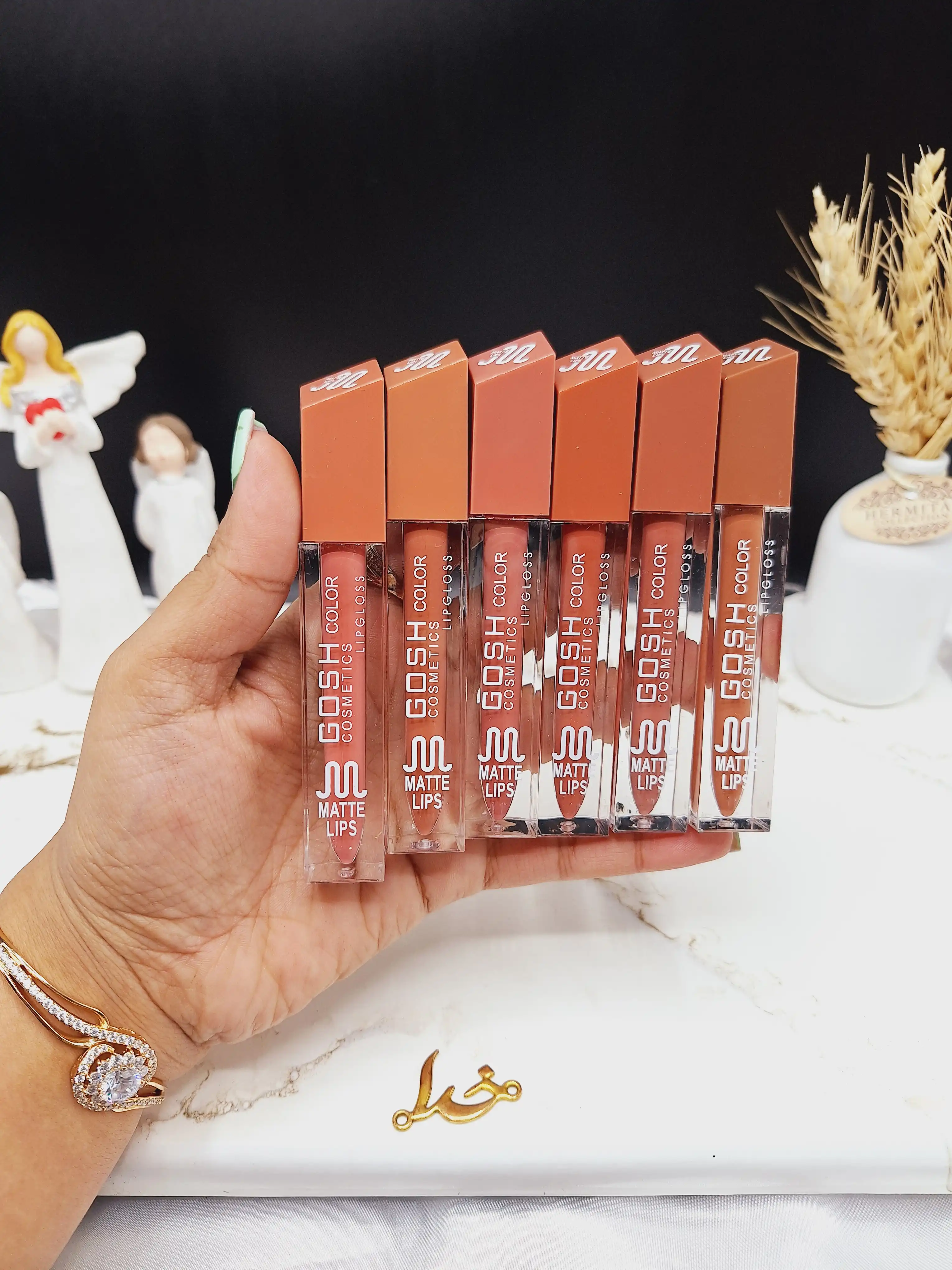 پک 6تایی رژ مایع برند گاش کالر GOSH COLOR کد GG016S