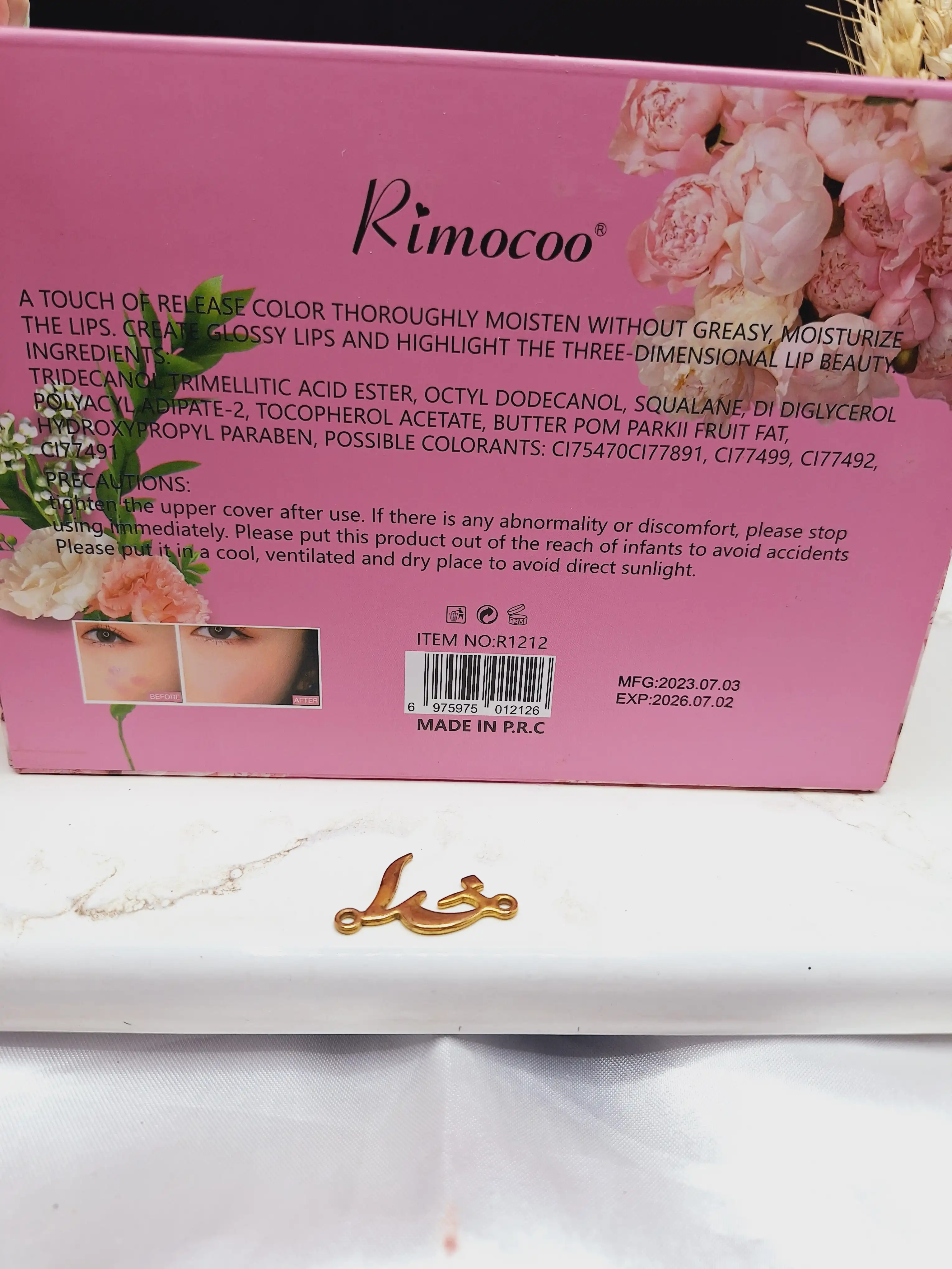 پک رژ گونه مایع 6 عددی گل دار ریموکو Rimocoo کد R1212