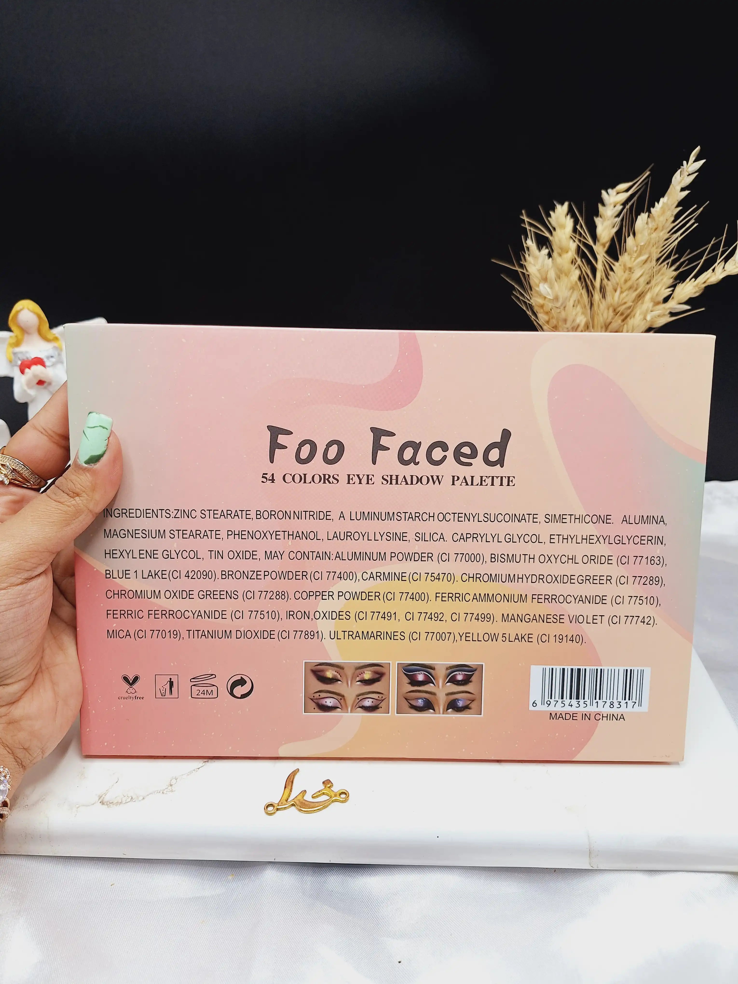 پالت 54 رنگ سایه Foo Faced کد 8317
