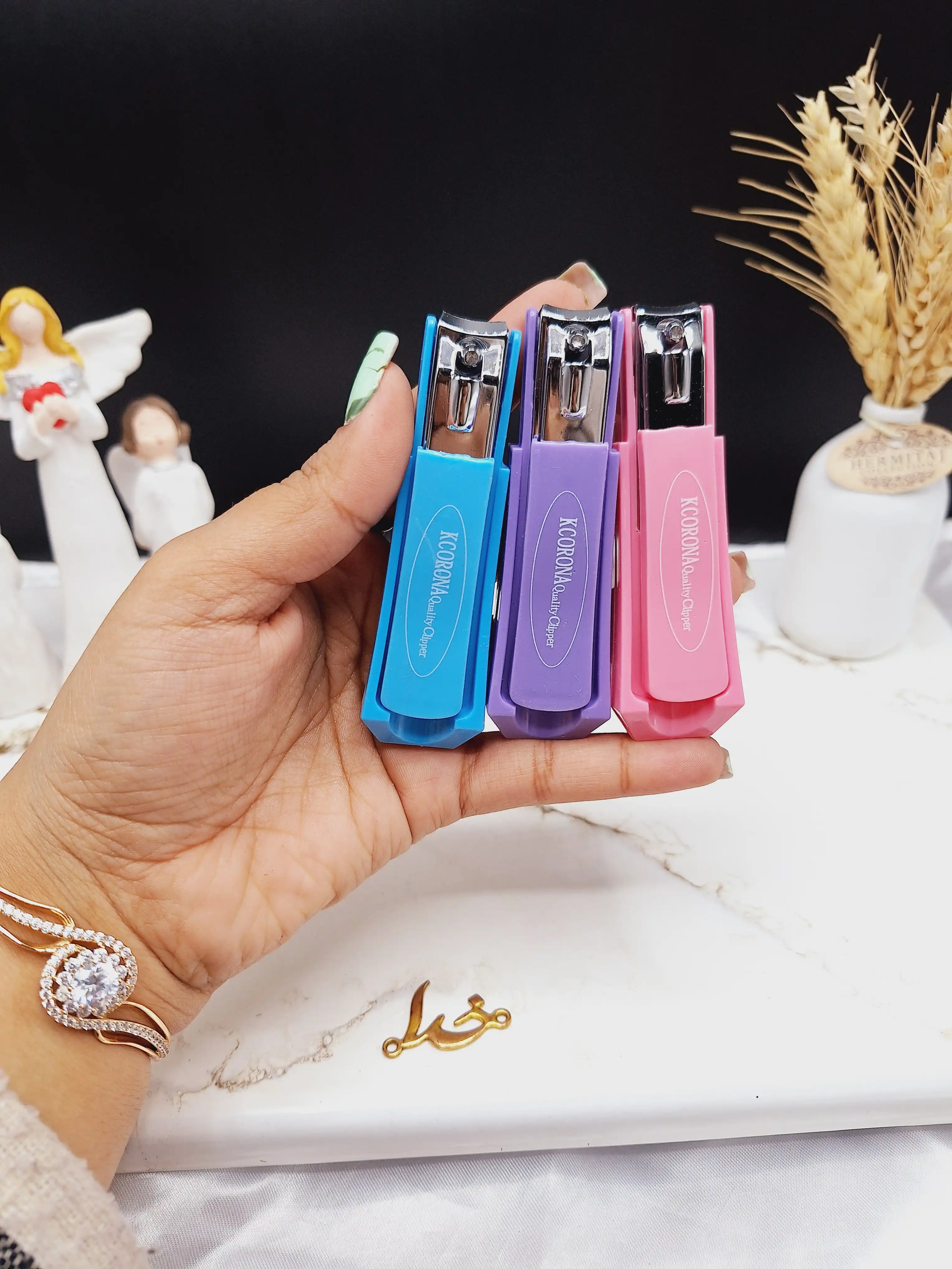 ناخن گیر سایز بزرگ رنگی KCORONA کد K212A_1