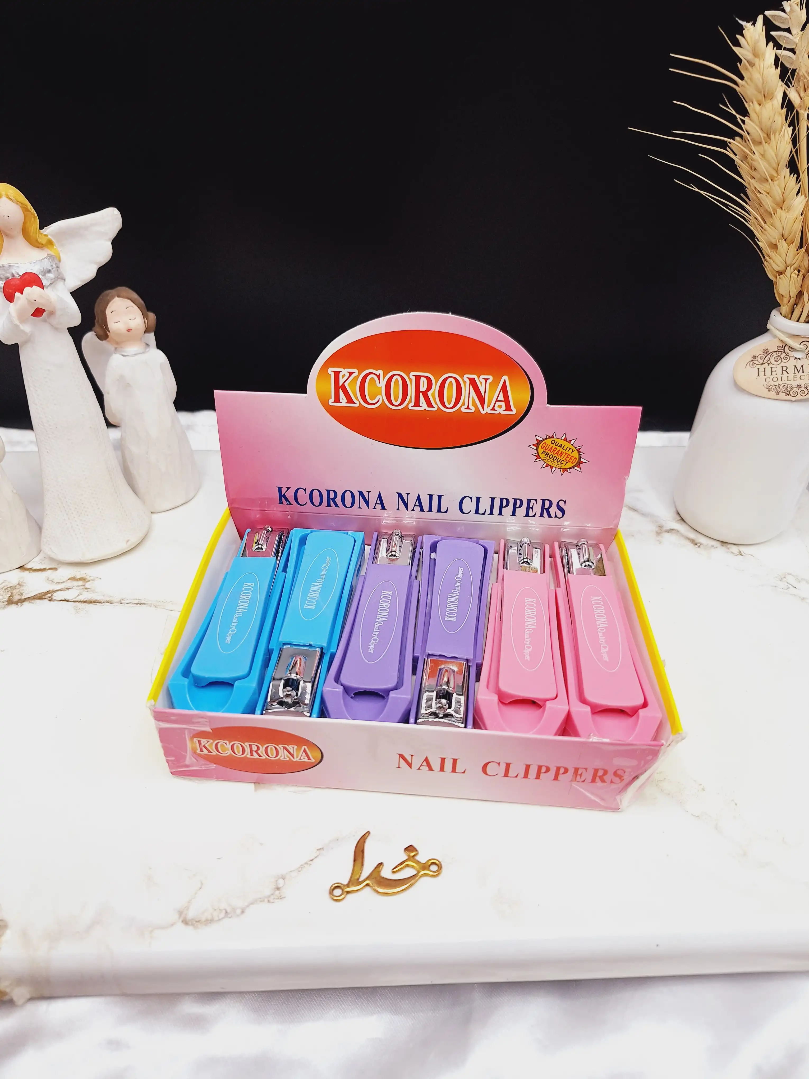 ناخن گیر سایز بزرگ رنگی KCORONA کد K212A_1