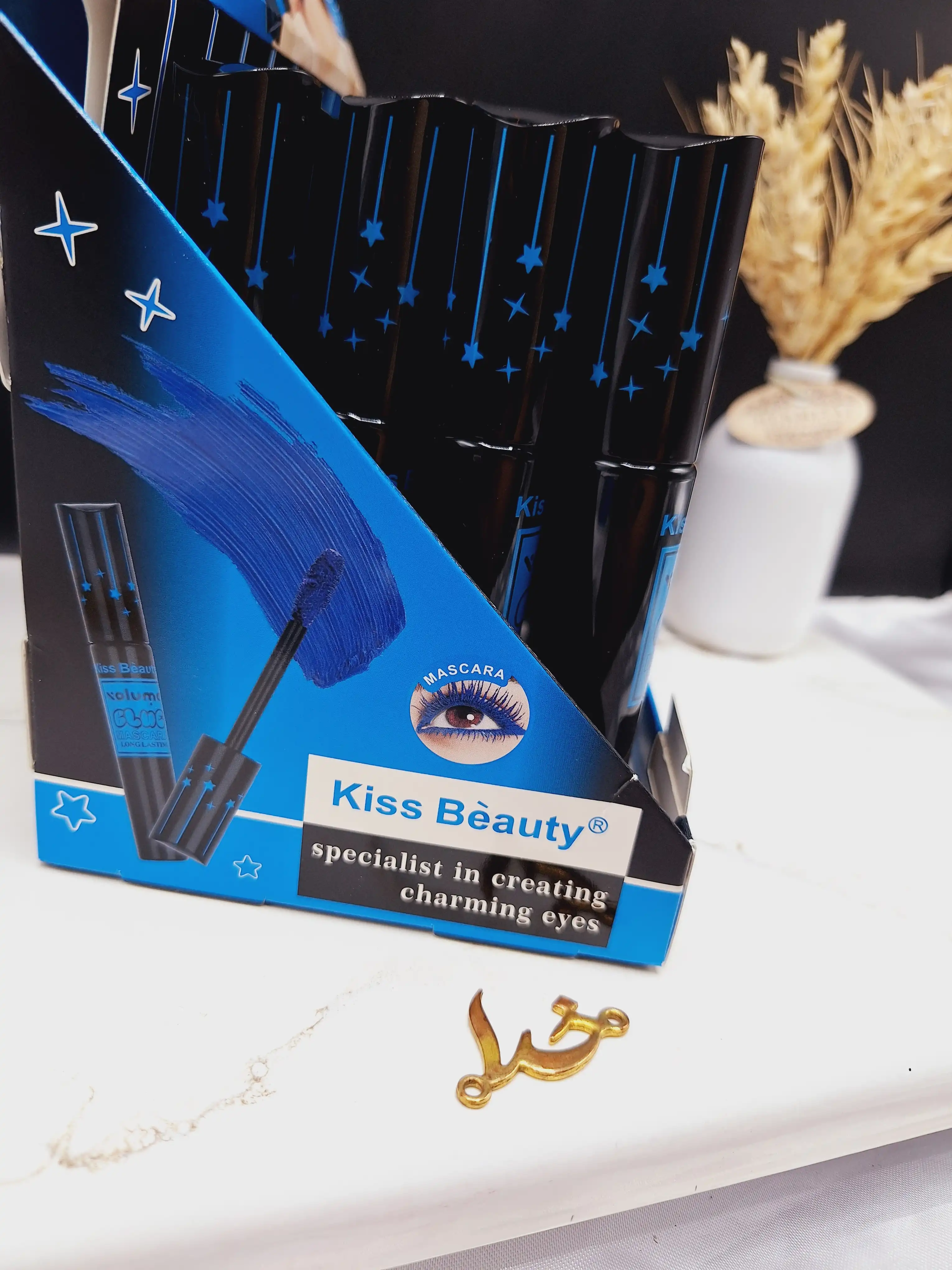 ریمل حجم دهنده رنگ آبی کیس بیوتی Kiss Beauty کد 568680