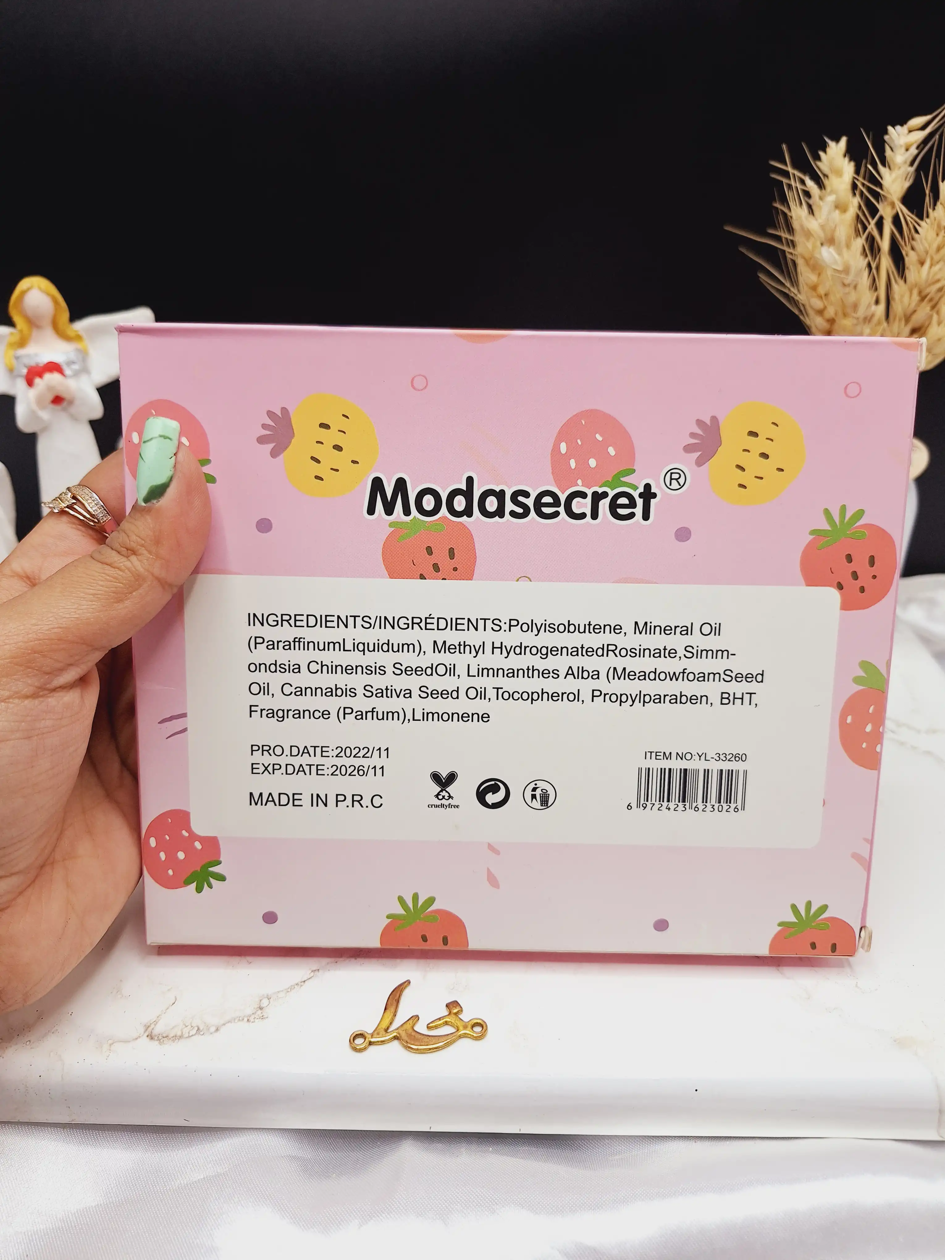 تینت لب طرح توت فرنگی مدا سکرت Moda Secret کد YL_33260