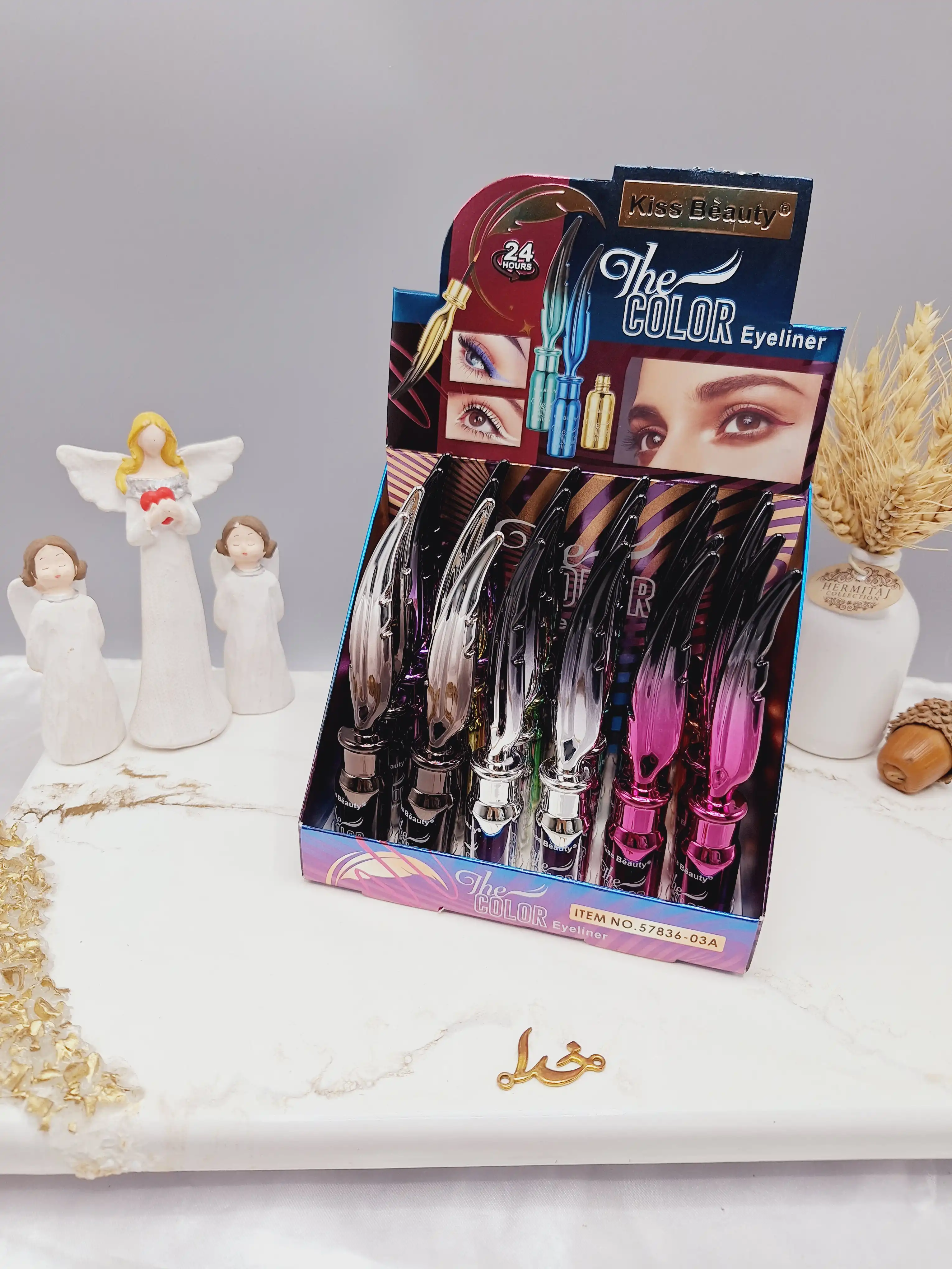 خط چشم رنگی ماژیکی برند کیس بیوتی Kiss Beauty اماراتی کد 57836_03‌A