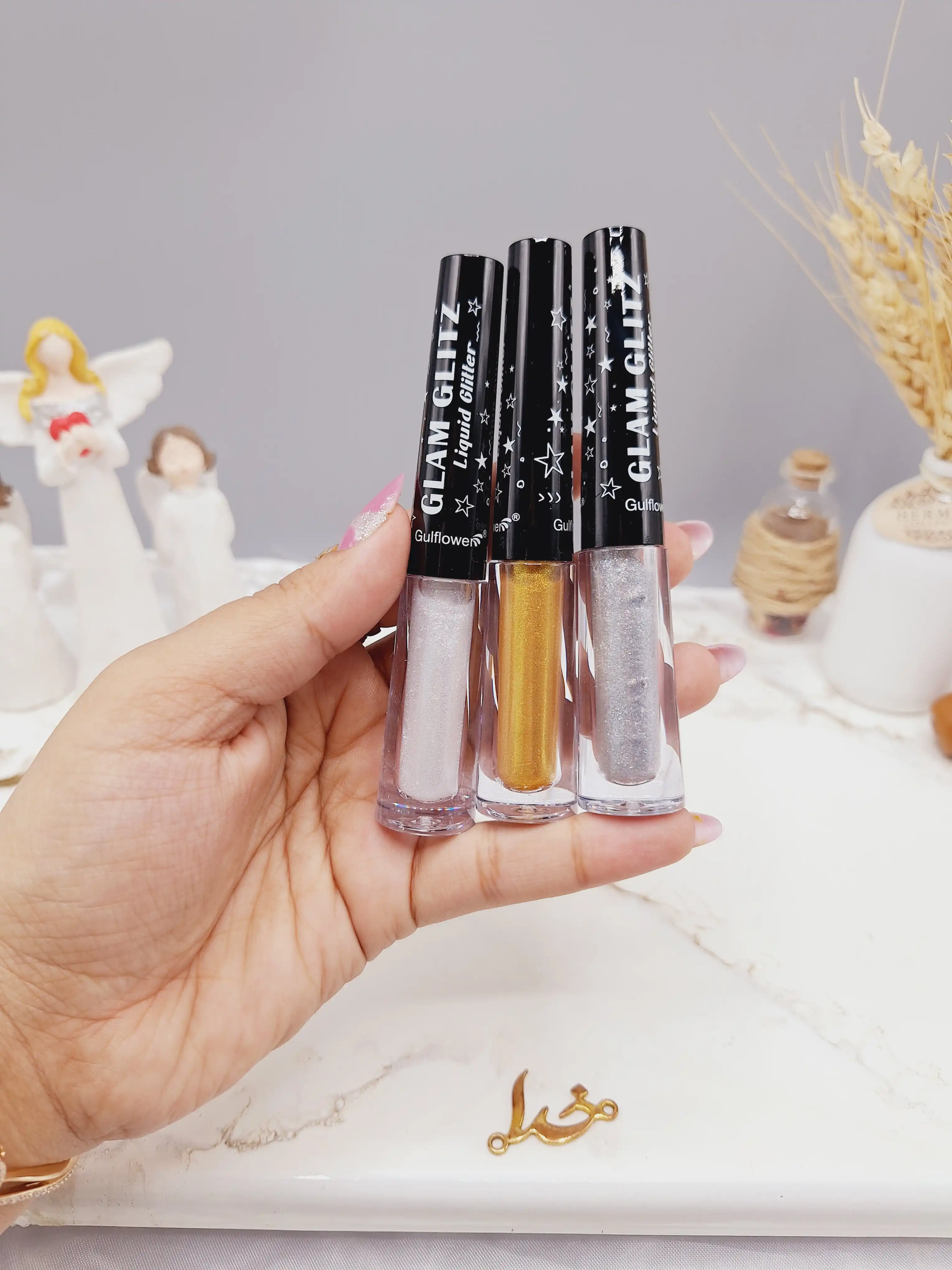 خط چشم گلیتری مایع برند GLAM GLITZ کد EG040