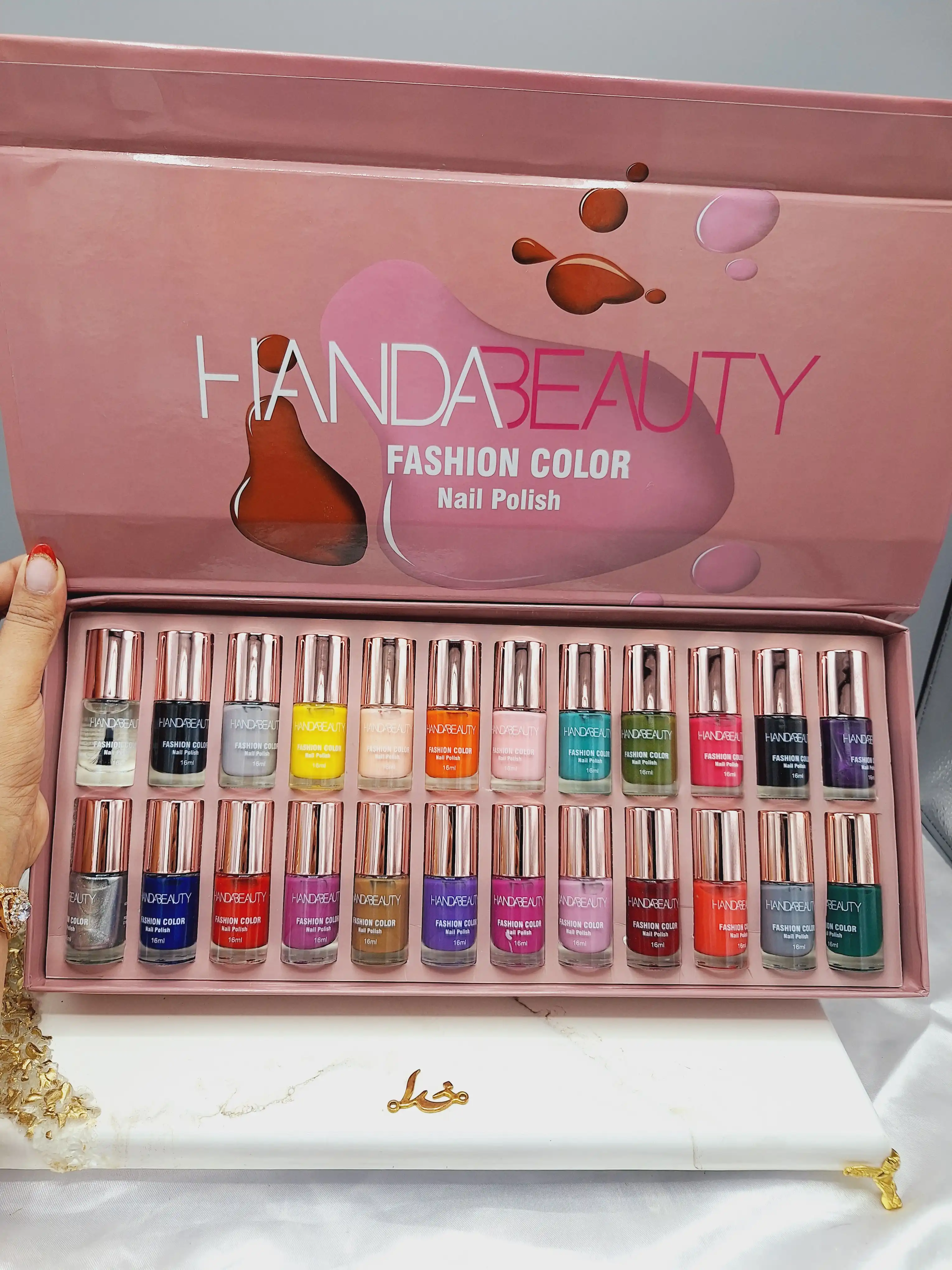 پک لاک 24تایی پرطرفدار و با کیفیت HANDABEAUTY کد 2136