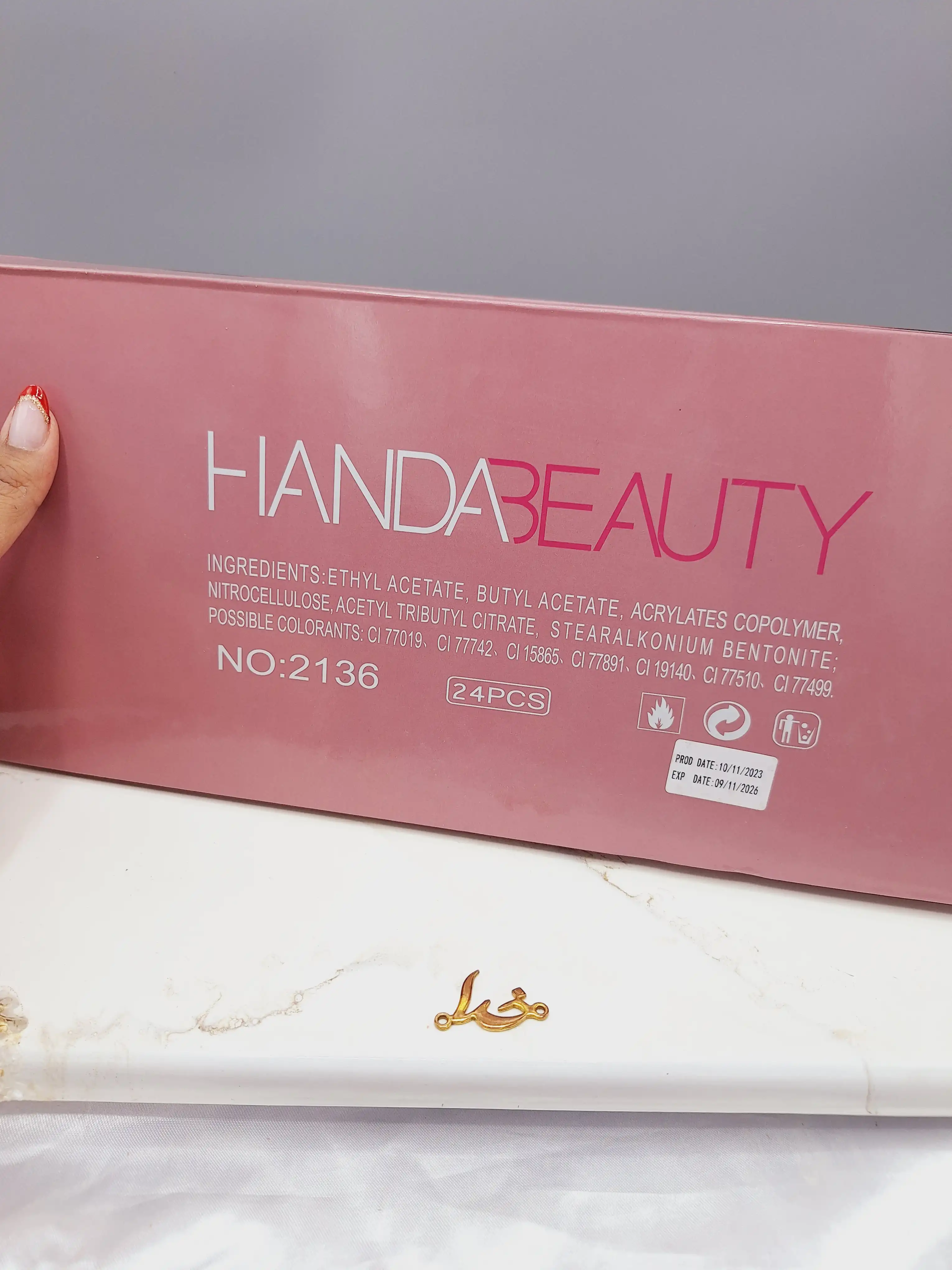 پک لاک 24تایی پرطرفدار و با کیفیت HANDABEAUTY کد 2136