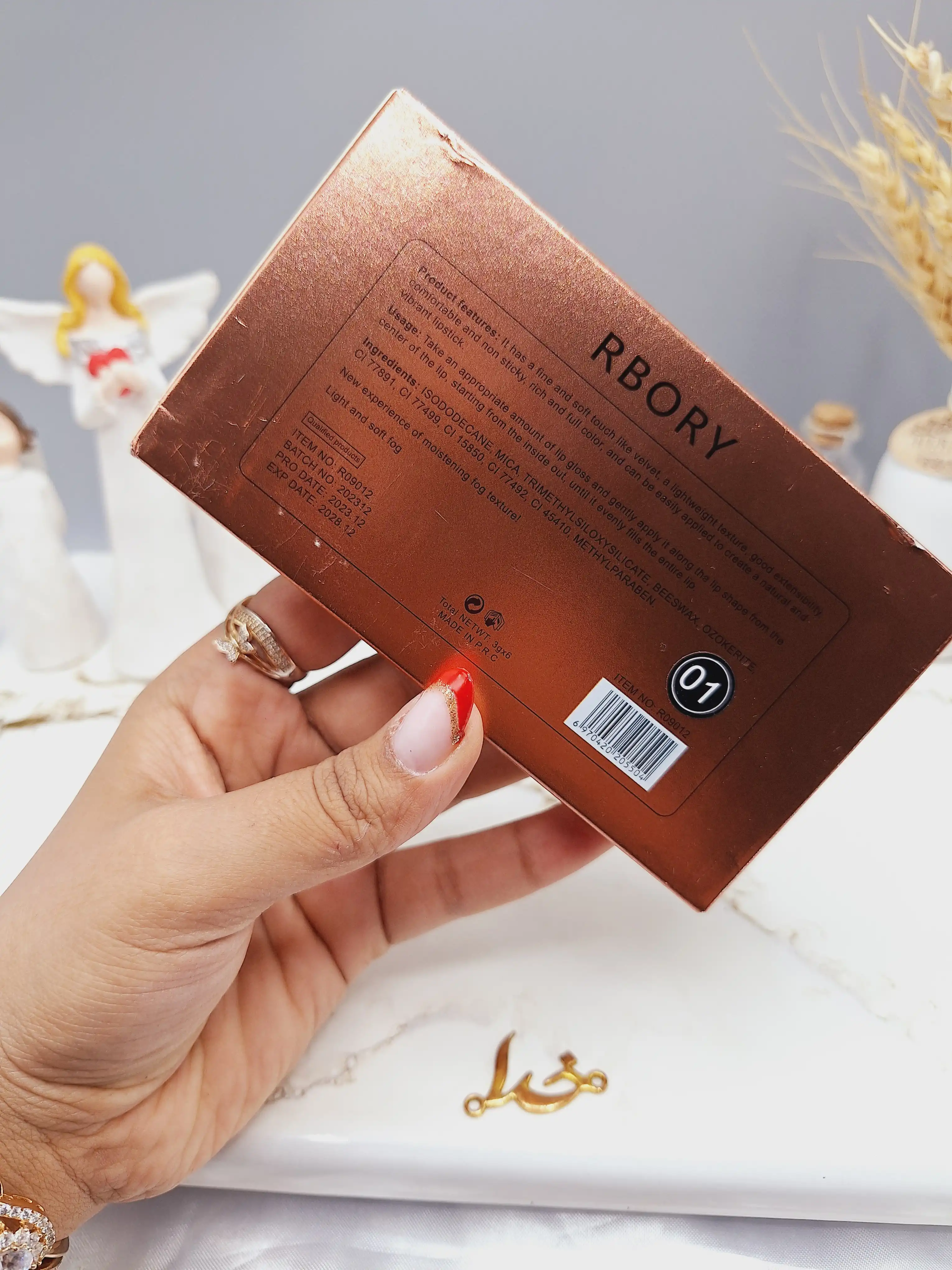 پک رژ مایع 6 عددی لاکچری پک 1 برند معروف RBORY کد R09012 (اصلی)