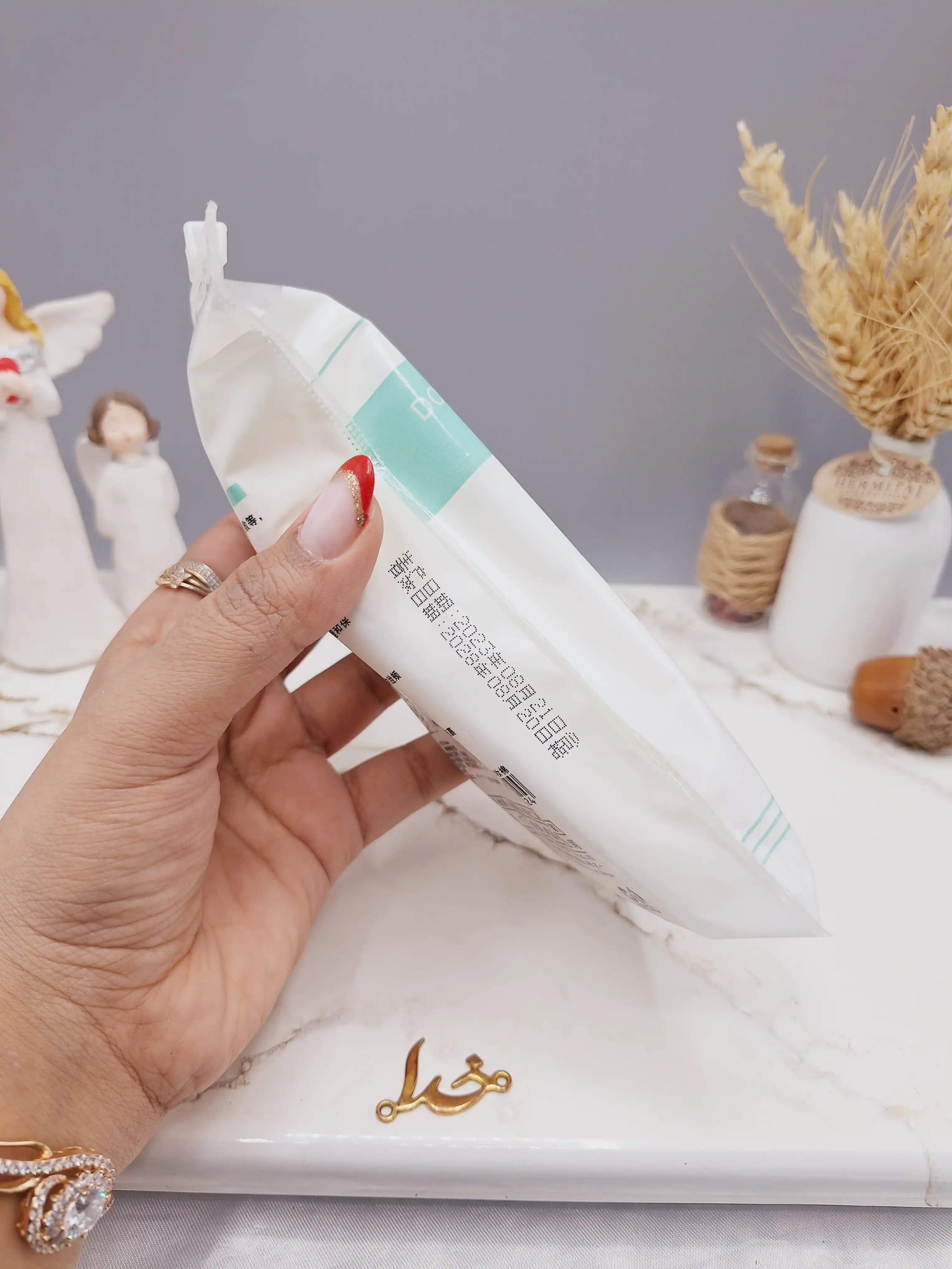 پد پنبه ای 3 لایه آرایش پاک کن (روکش آبی) کد 5424