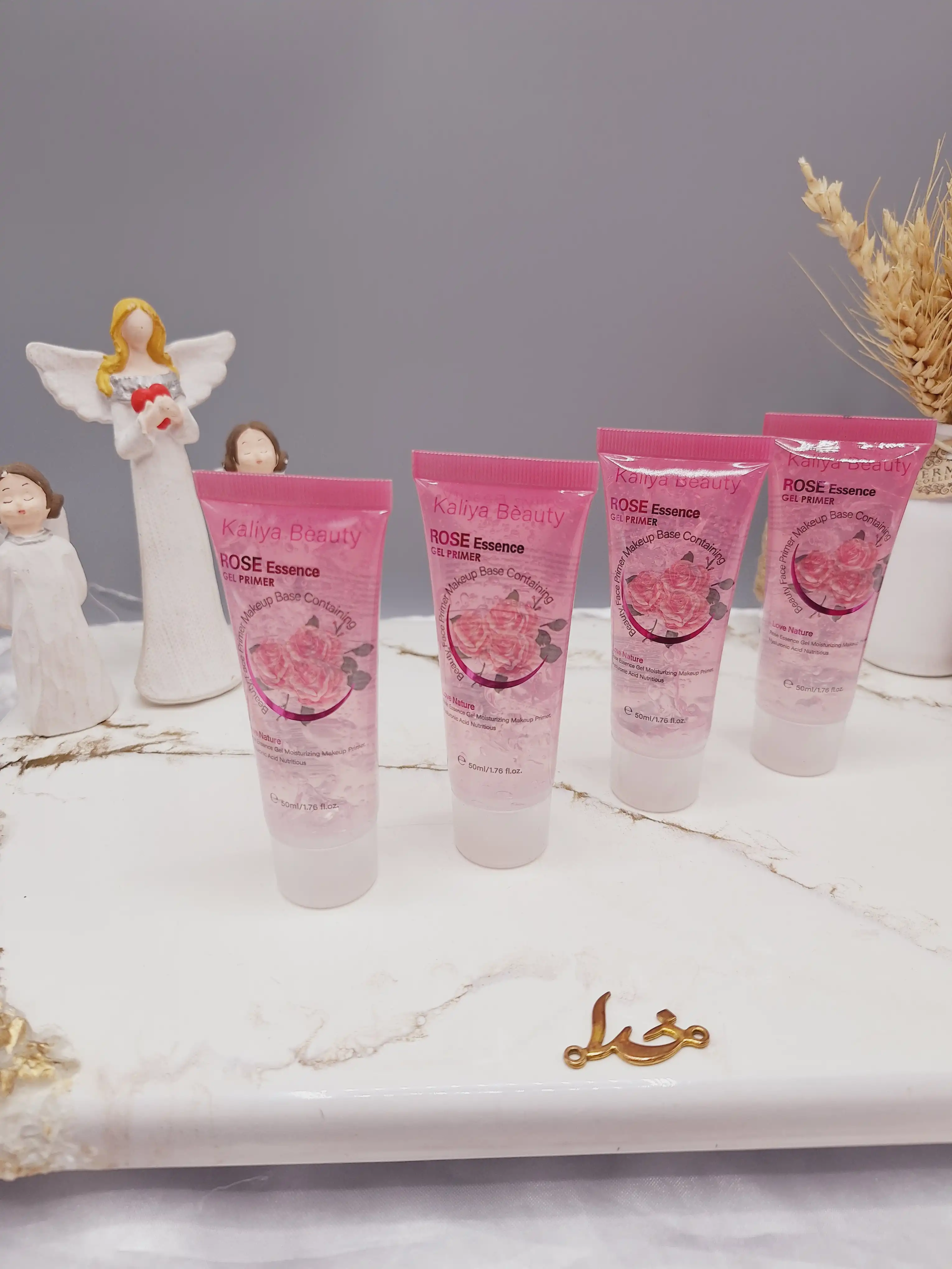 پرایمر آرایشی تیوپی طرح گل رز برند کالیا بیوتی Kalia Beauty کد 098