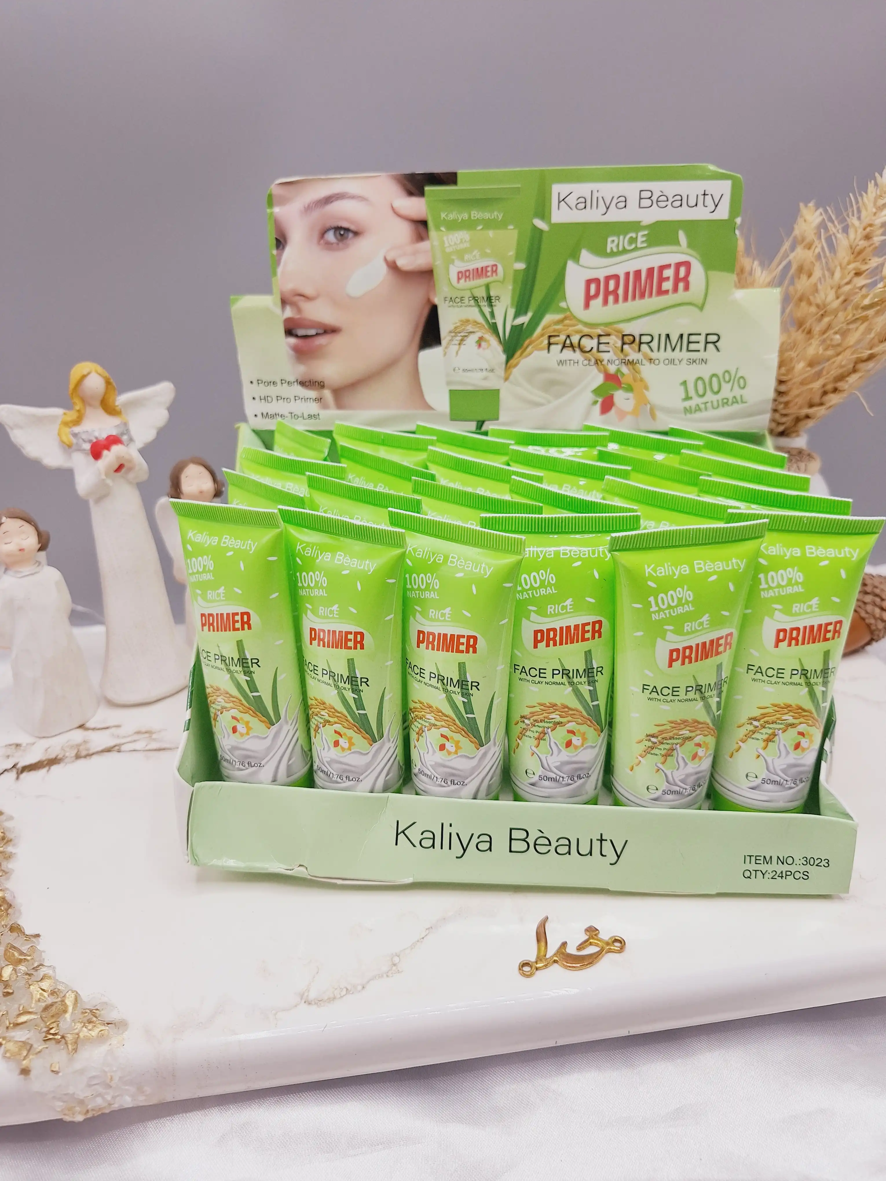 پرایمر صورت حاوی عصاره شیر و گندم برند کالیا بیوتی Kalia Beauty کد 3023