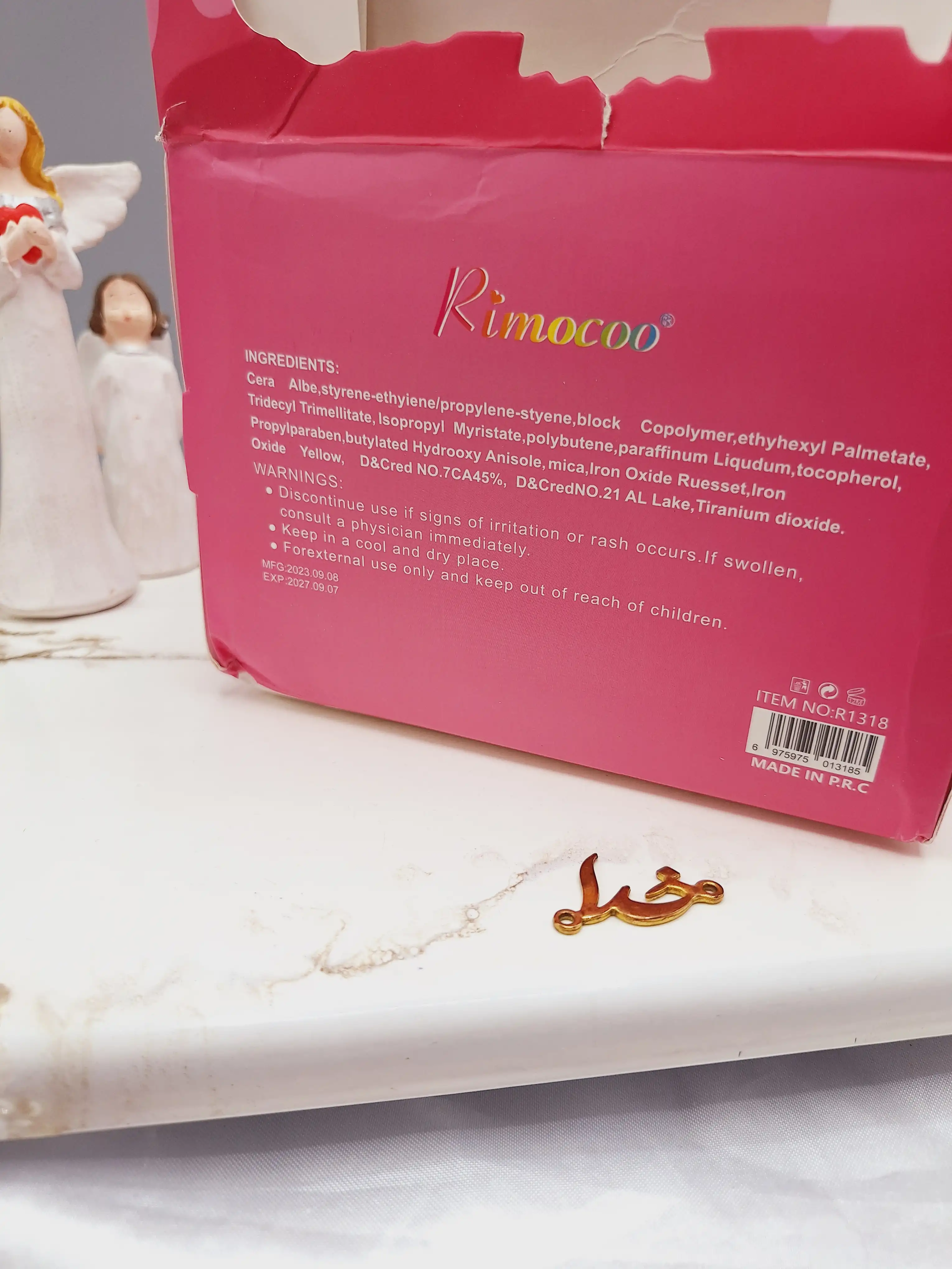 لیپ گلاس شاین دار طرح باربی سیلیکونی برند Rimocoo کد R1318