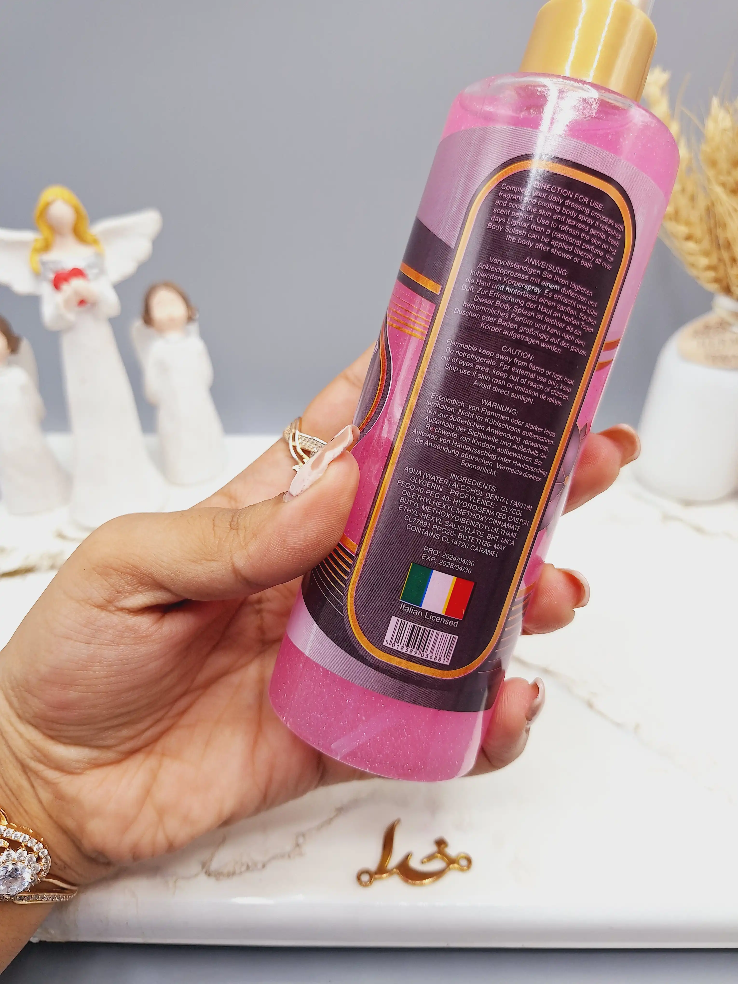 بادی اسپلش شاین دار ادکلنی سایز بزرگ ونیز VENICE رایحه VICTORIA SECRET
