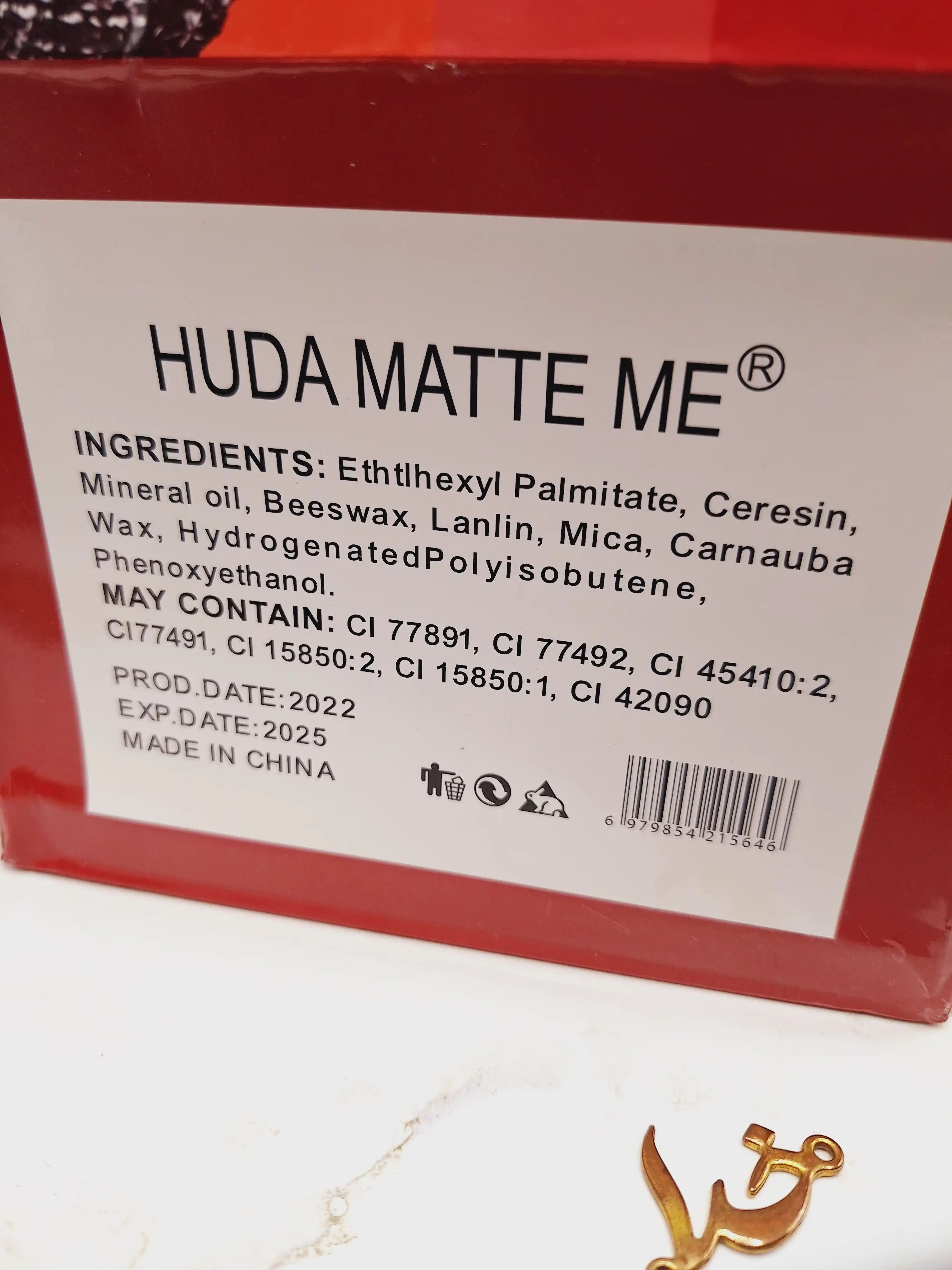 پک 6 تایی رژ مایع برند HUDA MATTE ME کد 2532