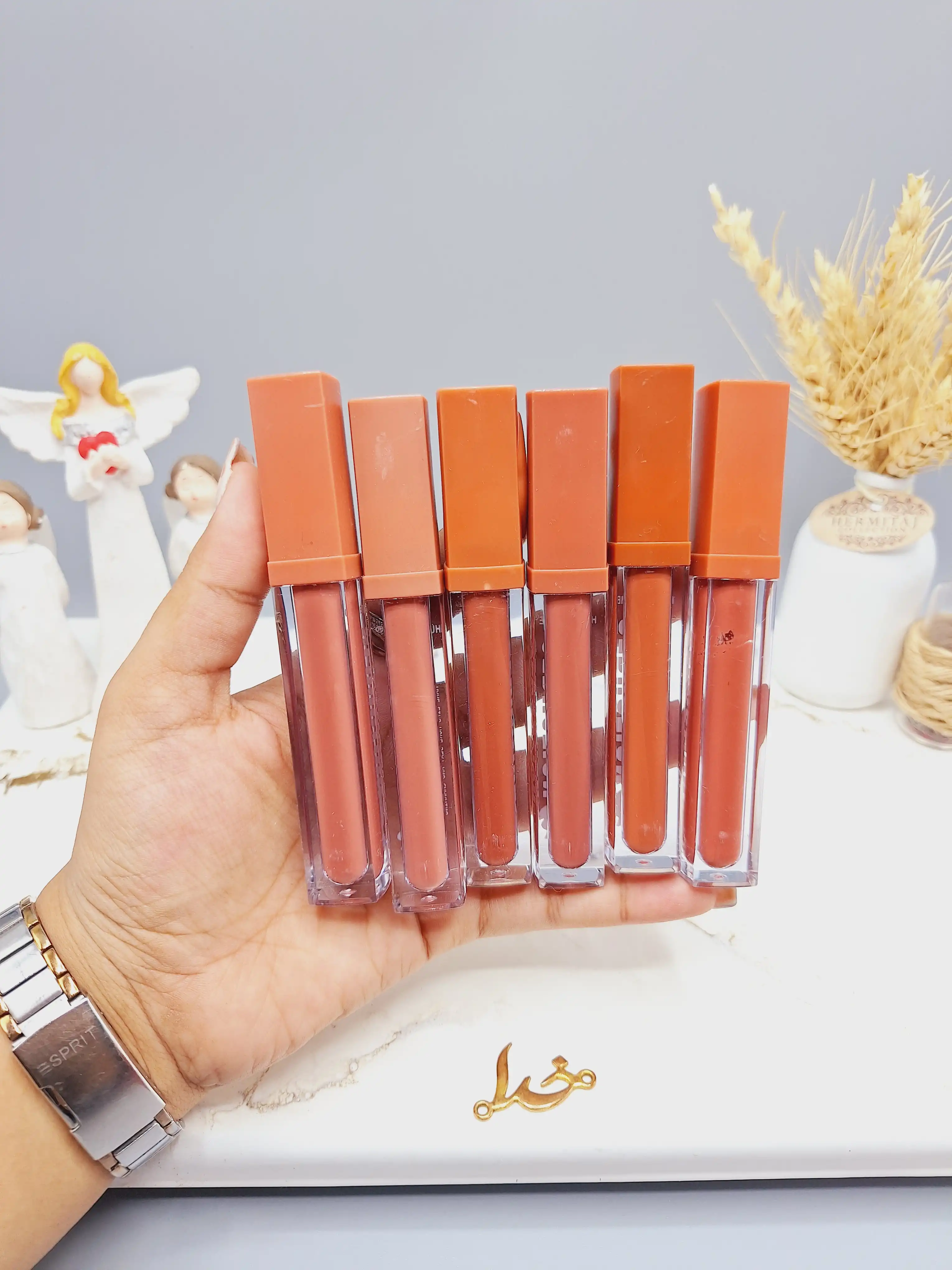 پک 6 تایی رژ مایع برند HUDA MATTE ME کد 2532