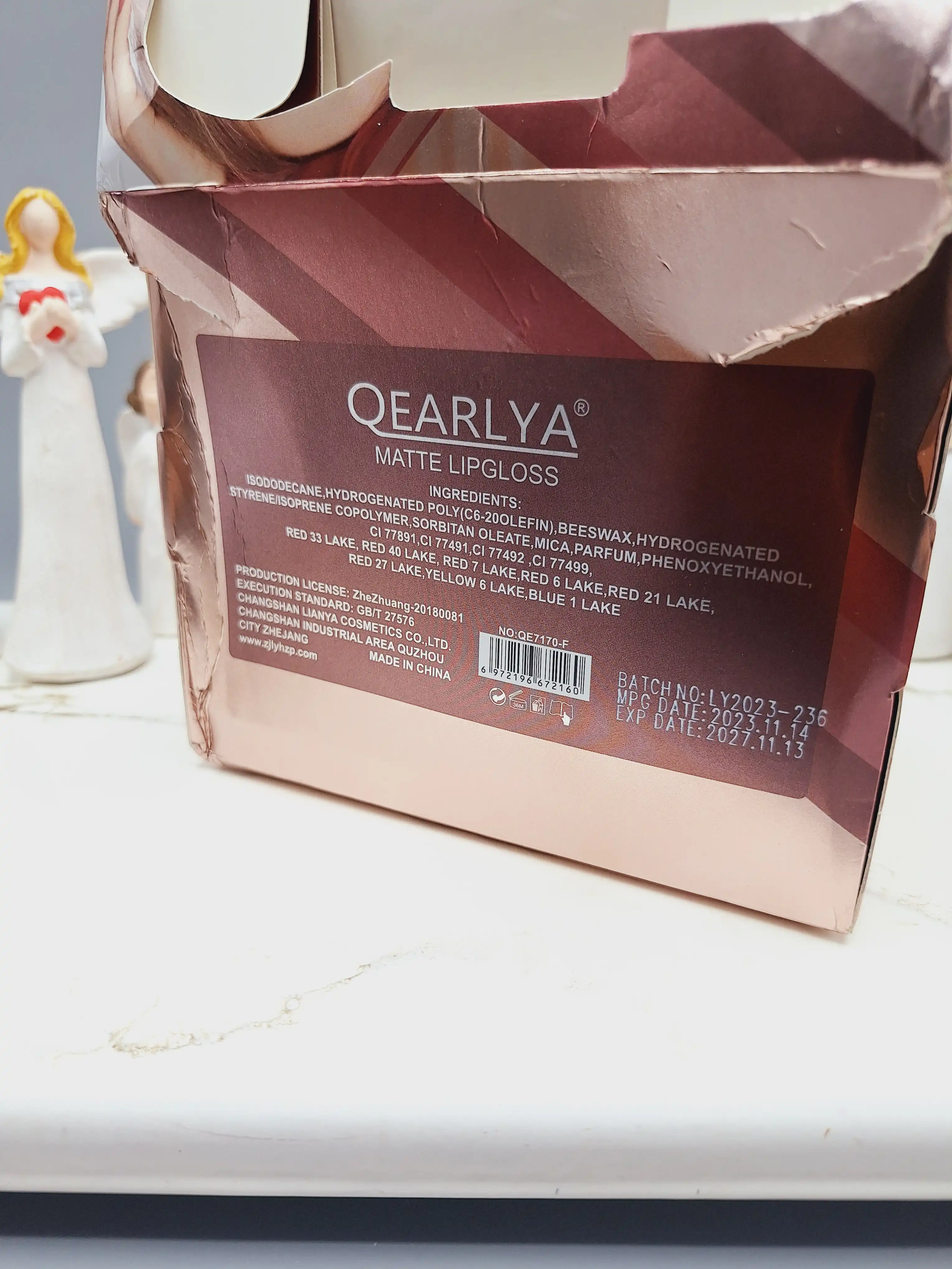 پک 6 تایی رژ مایع برند QEARLYA کد NO:OE7170-F