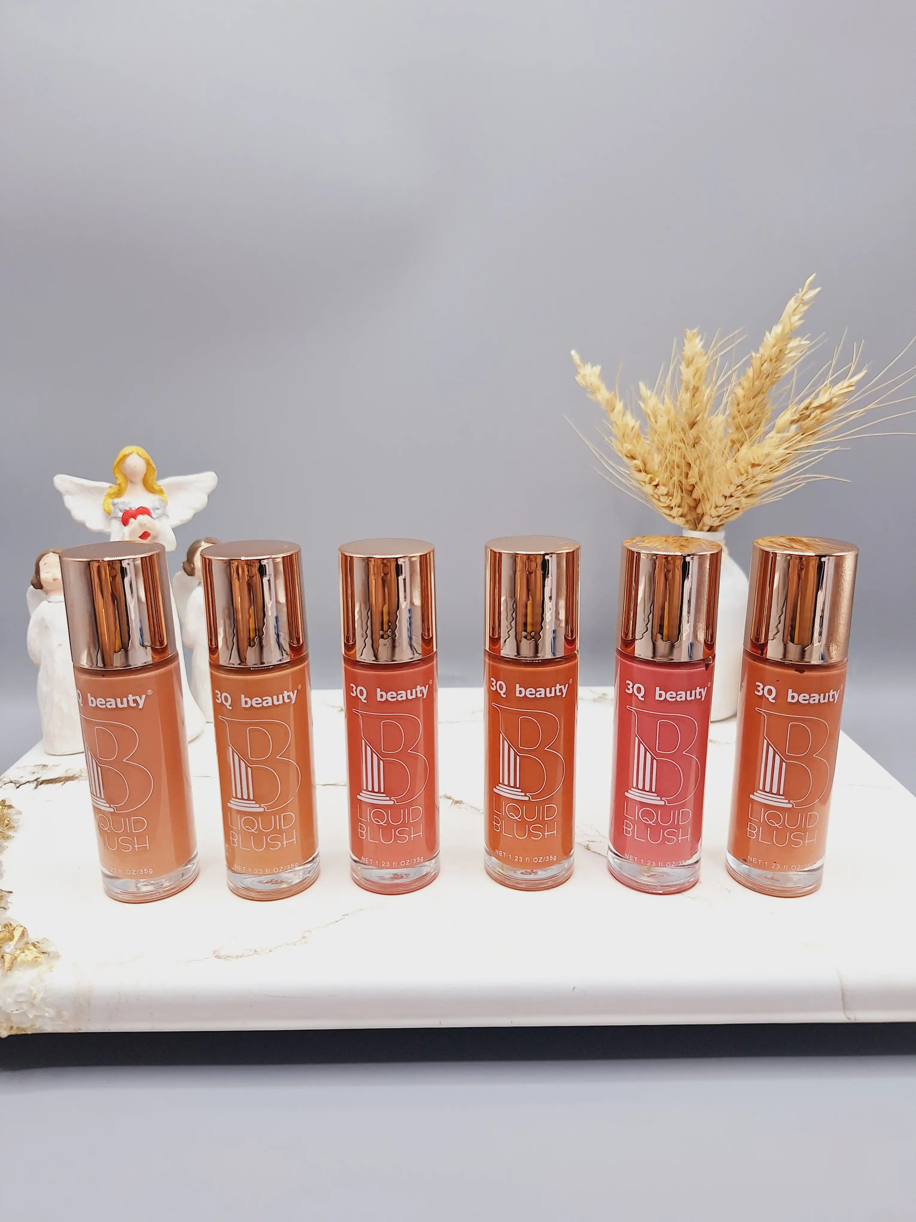 رژ گونه مایع زیبا استوانه ای برند 3Q‏ بیوتی کد NO:BL-8555