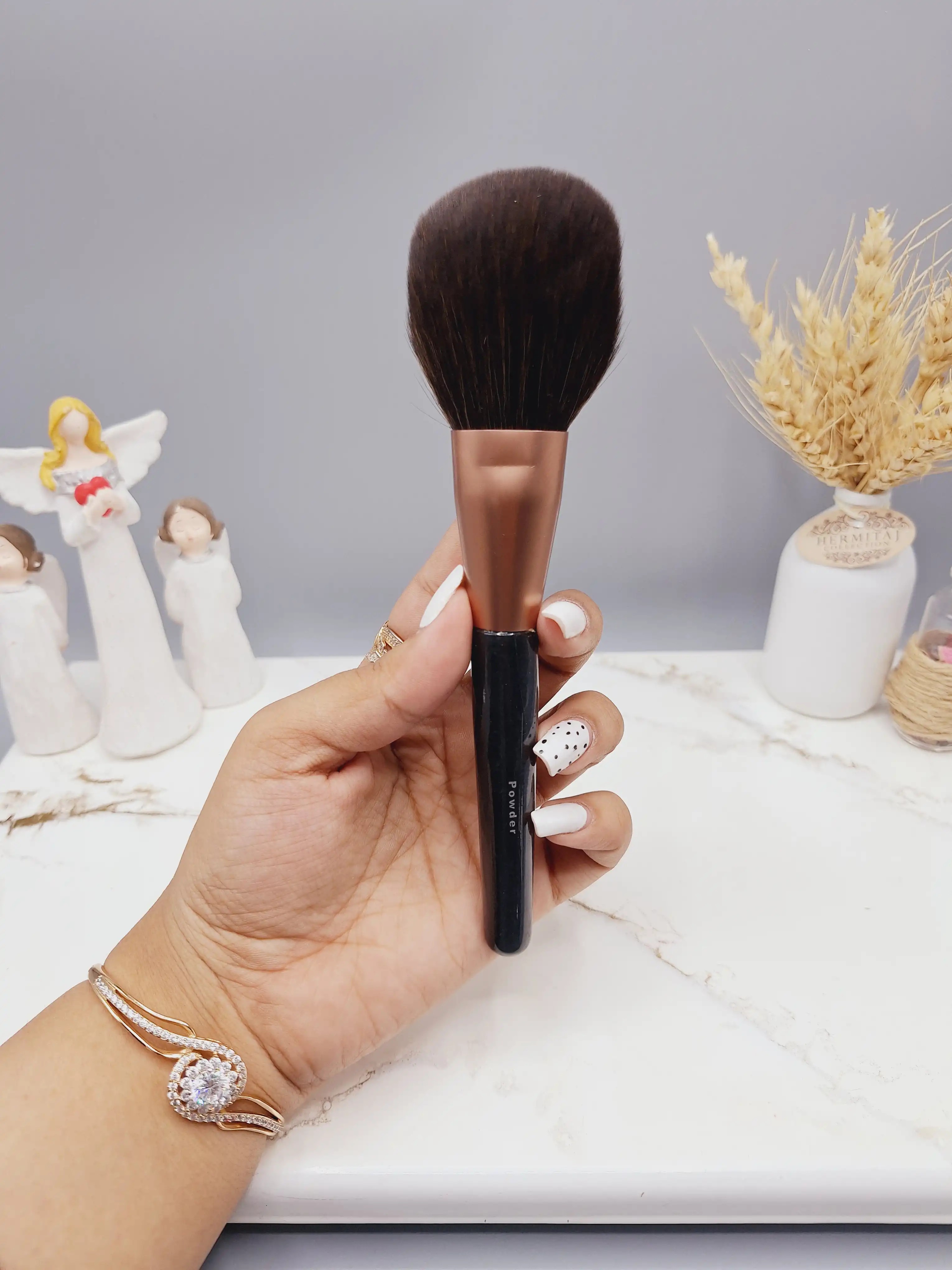 براش میکاپ برند BEAUTY  دسته مشکی مدل Powder
