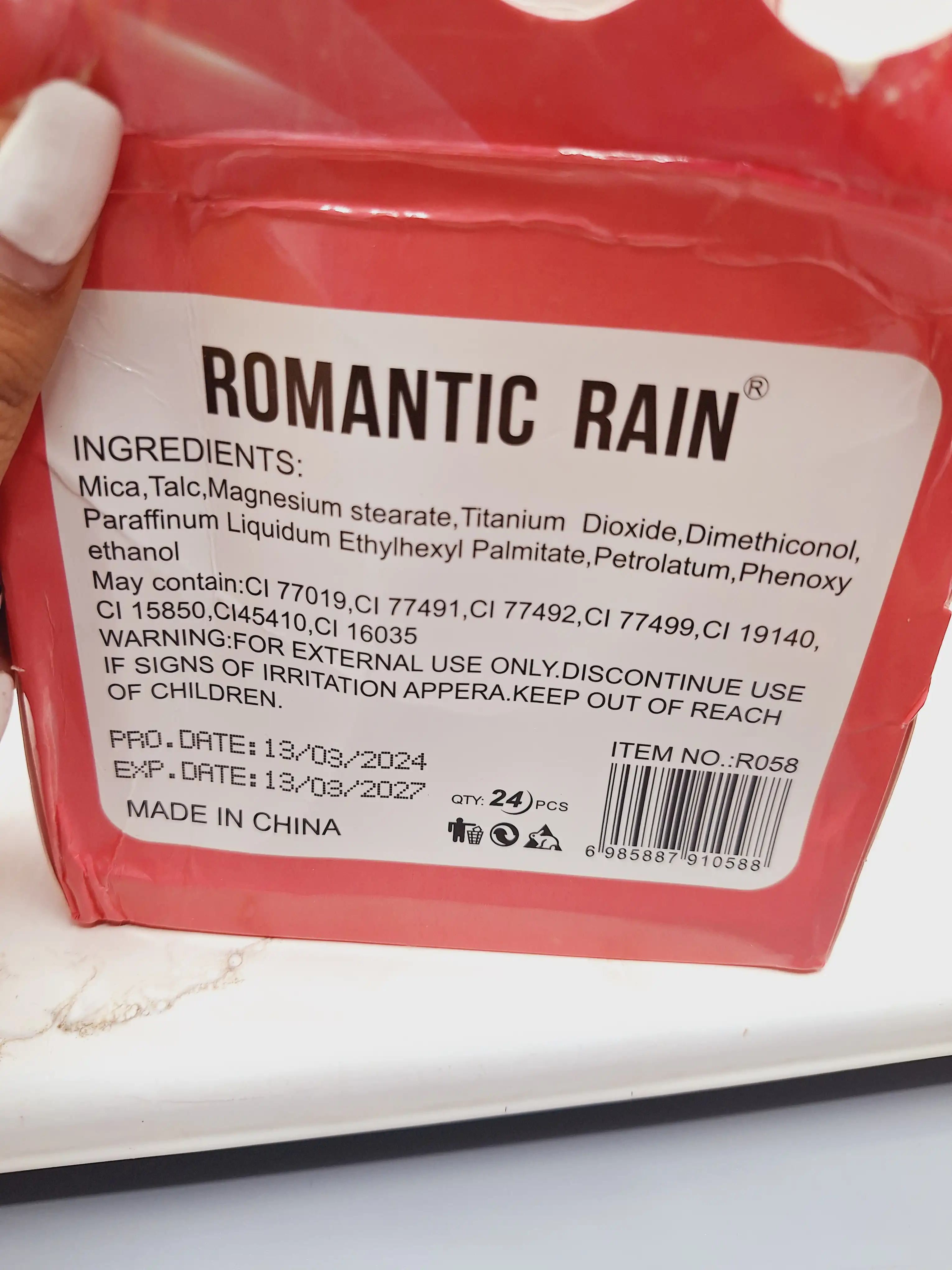 رژ گونه مایع تیوپی حرارتی برند رمانتیک رین کد R058