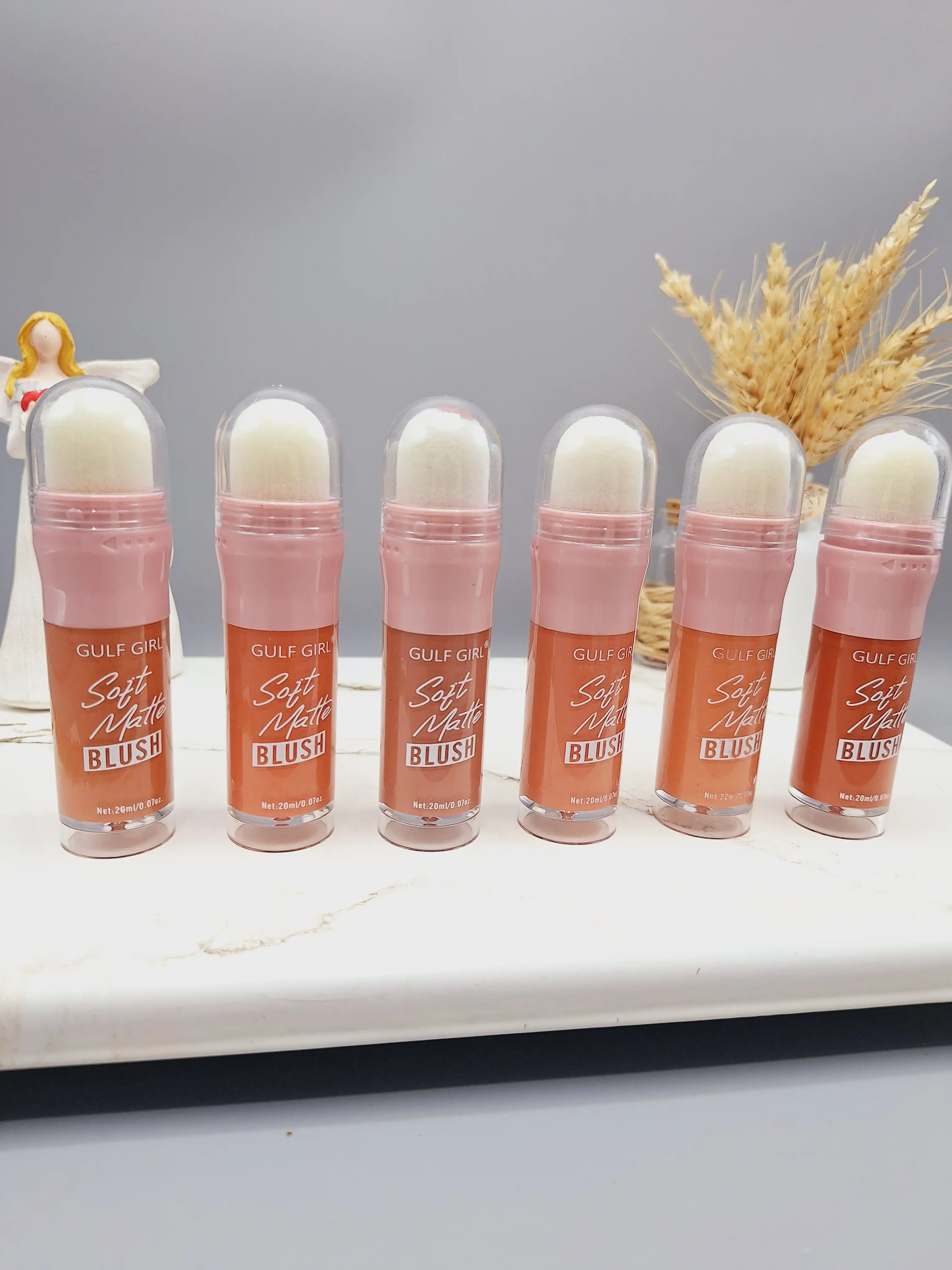 رژ گونه مایع مات پد دار برند ‏GULF GIRL‏ کد 0165
