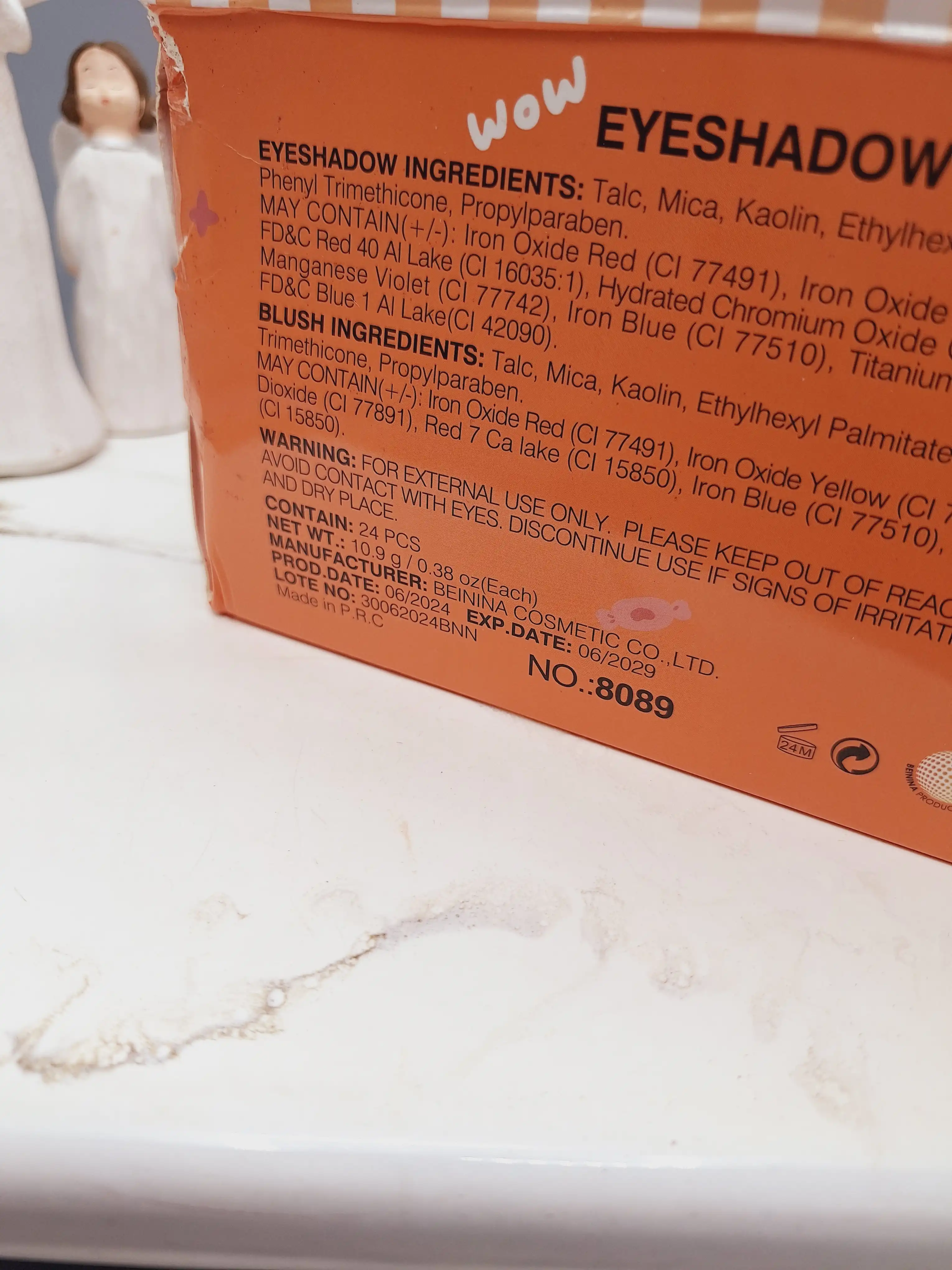 پالت سایه و رژ گونه 11 تایی طرح خرسی کد 8089